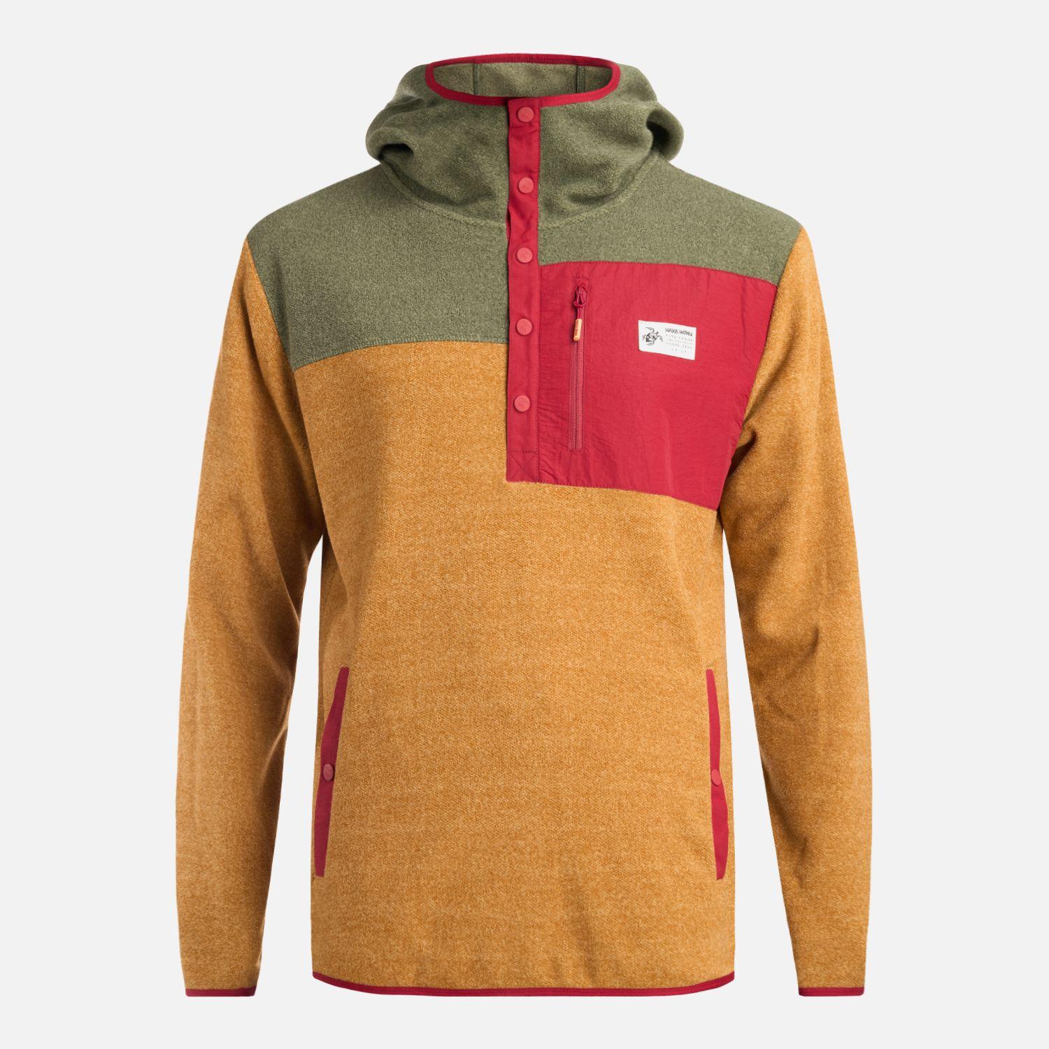 Poleron Hombre Tokerau Hoodie Ocre Haka Honu-0