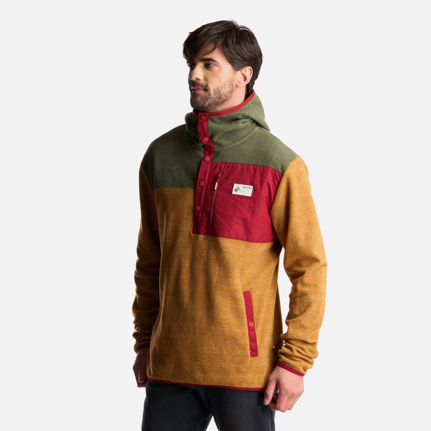 Poleron Hombre Tokerau Hoodie Ocre Haka Honu-2