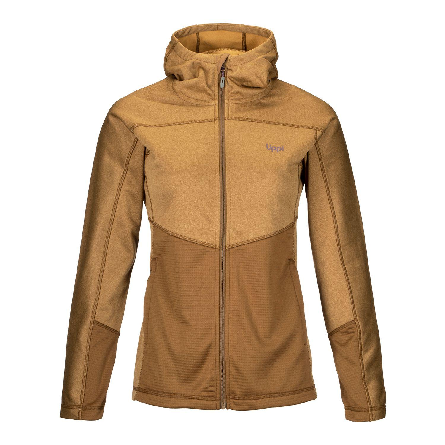 Poleron Mujer Wellness Nano-F Hoody Jacket Melange Mostaza Lippi-0