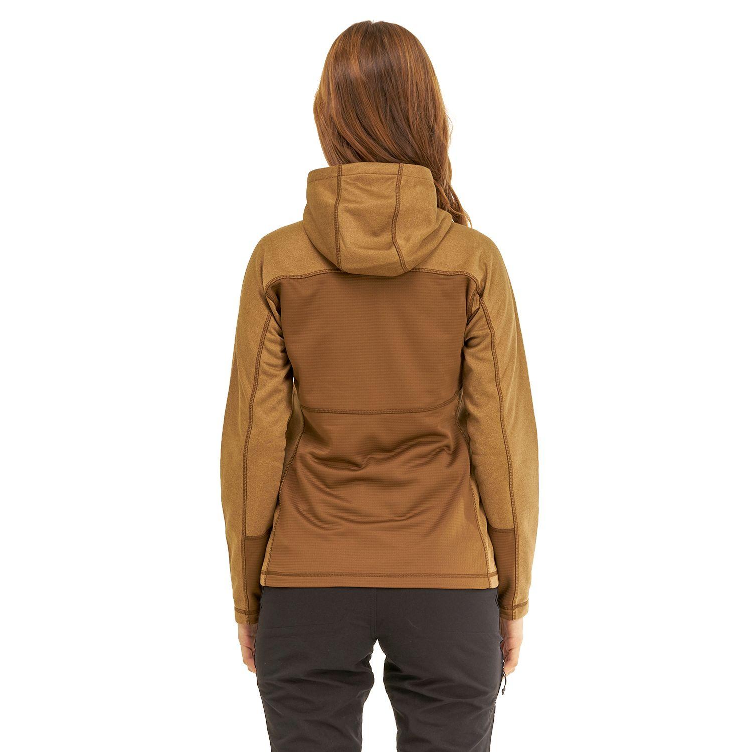 Poleron Mujer Wellness Nano-F Hoody Jacket Melange Mostaza Lippi-3