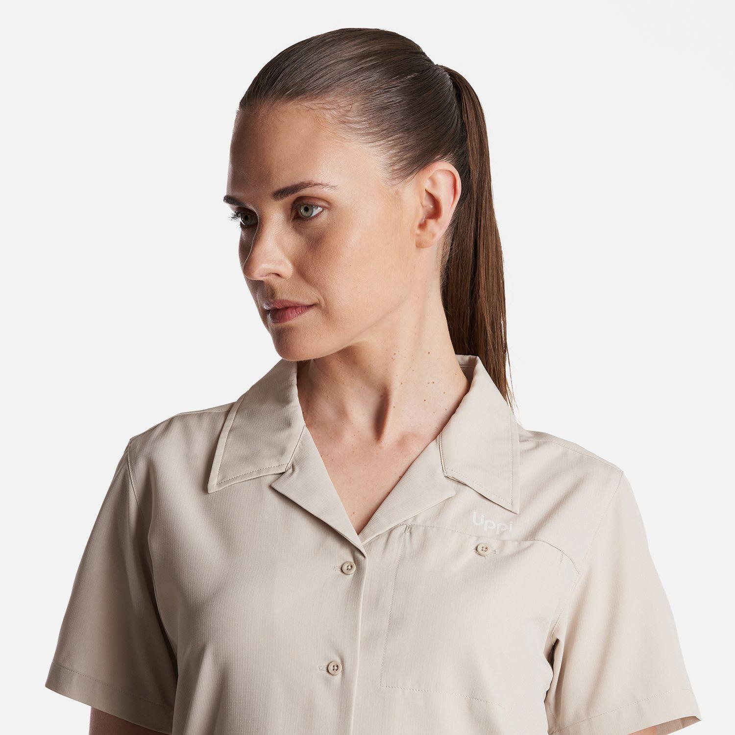 Camisa Mujer  Murallon Q- Dry Shirt Crema Lippi-4