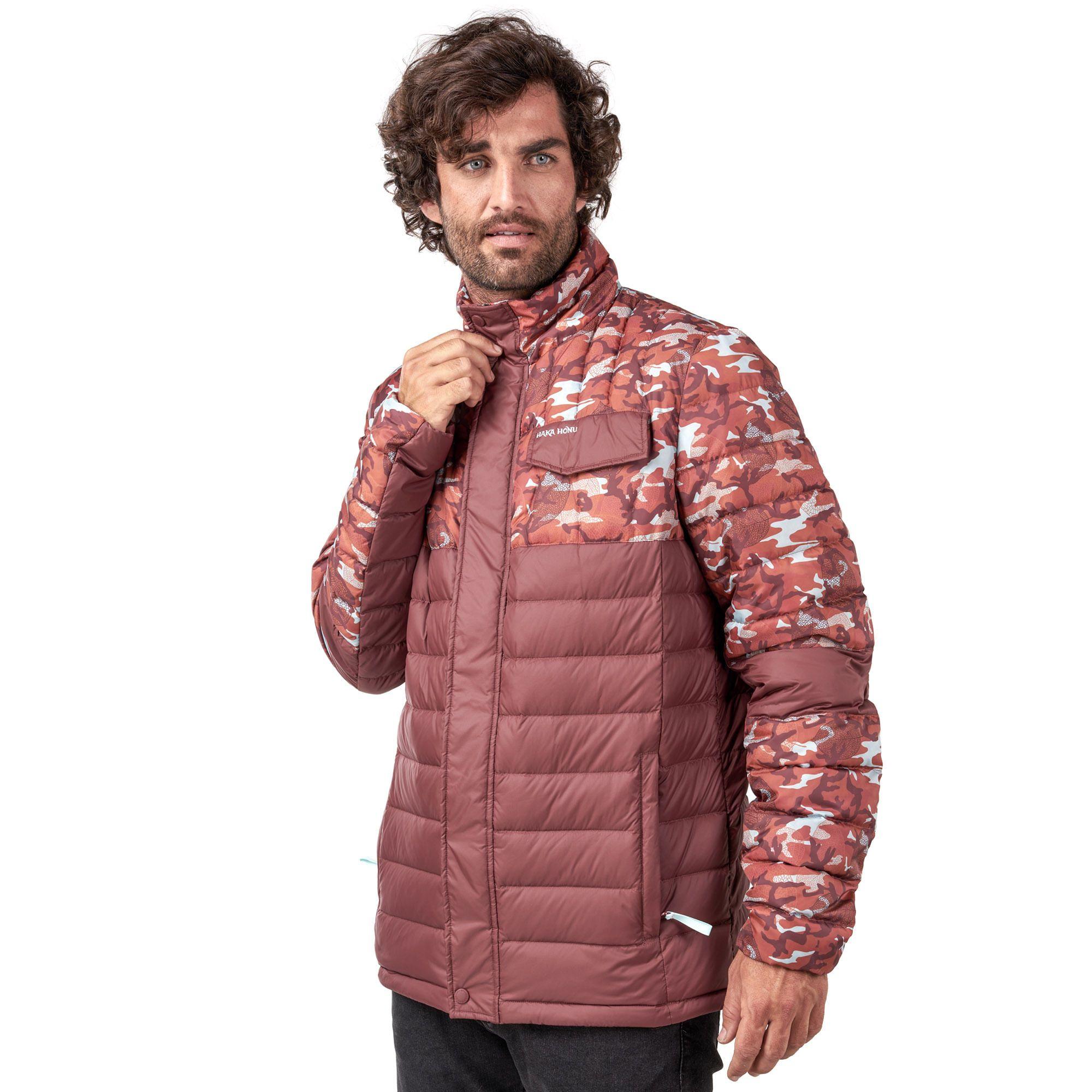 Chaqueta Hombre Infiernillo Sin Gorro Print Rojo Haka Honu-0