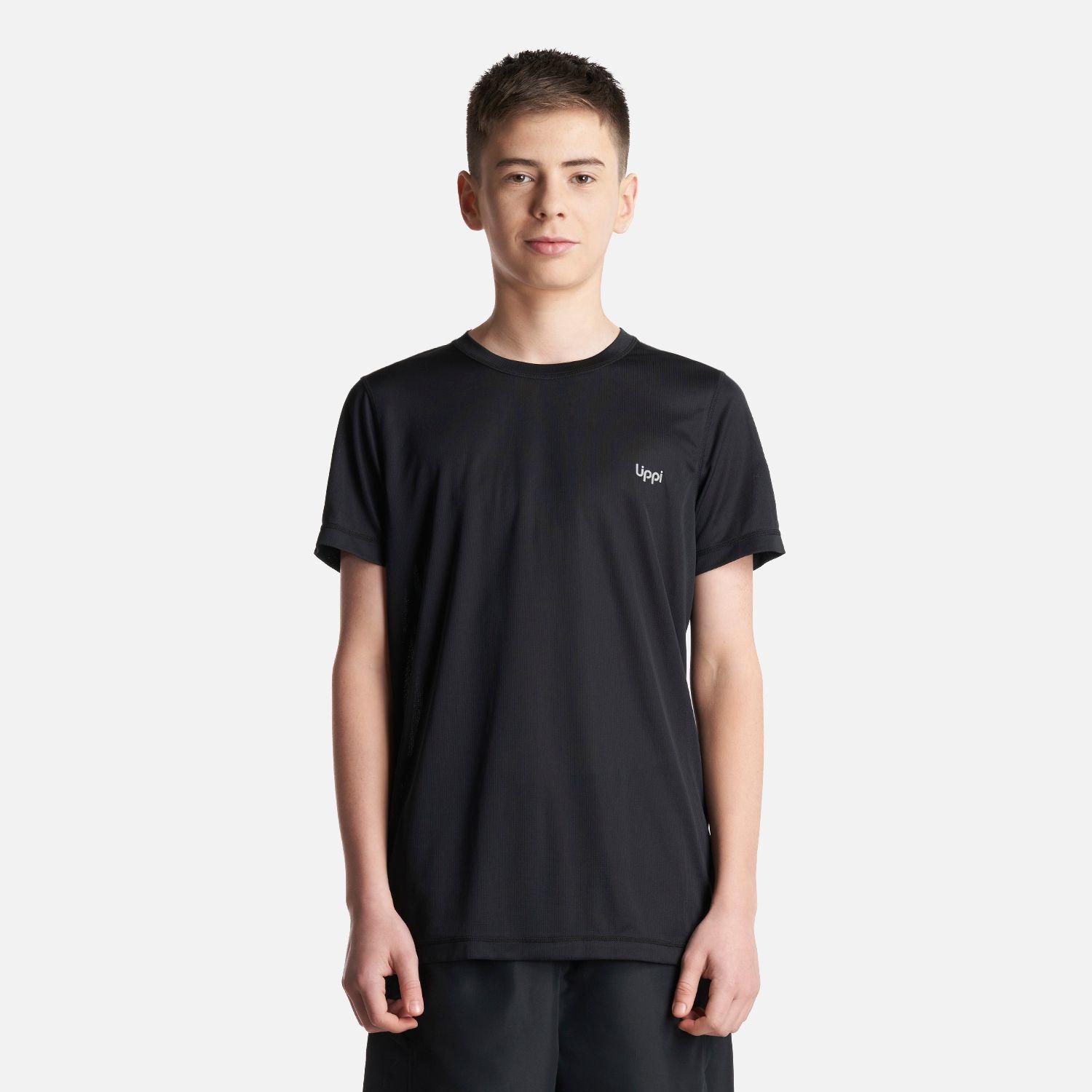 Polera Teen Boy Core Q-Dry T-Shirt Negro Lippi-1