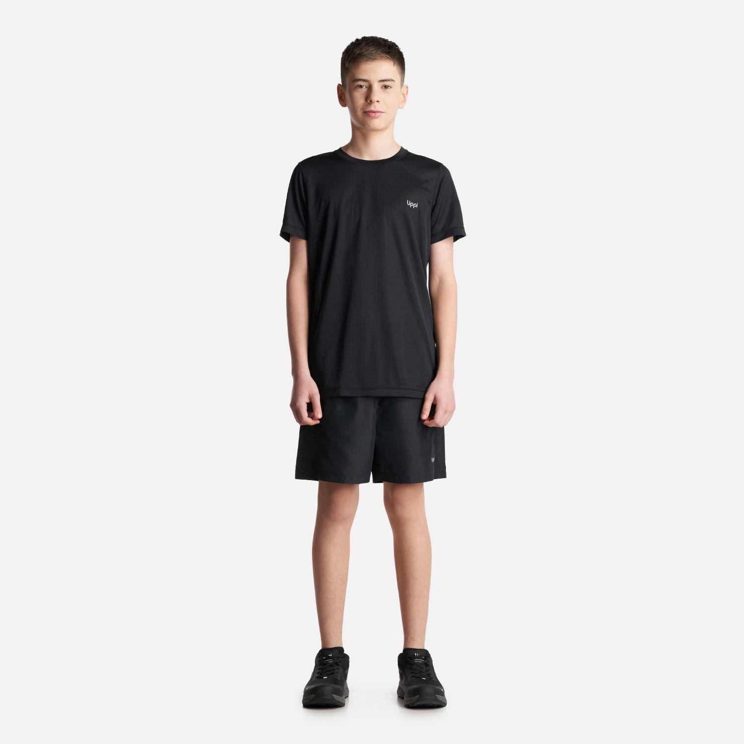 Polera Teen Boy Core Q-Dry T-Shirt Negro Lippi-5