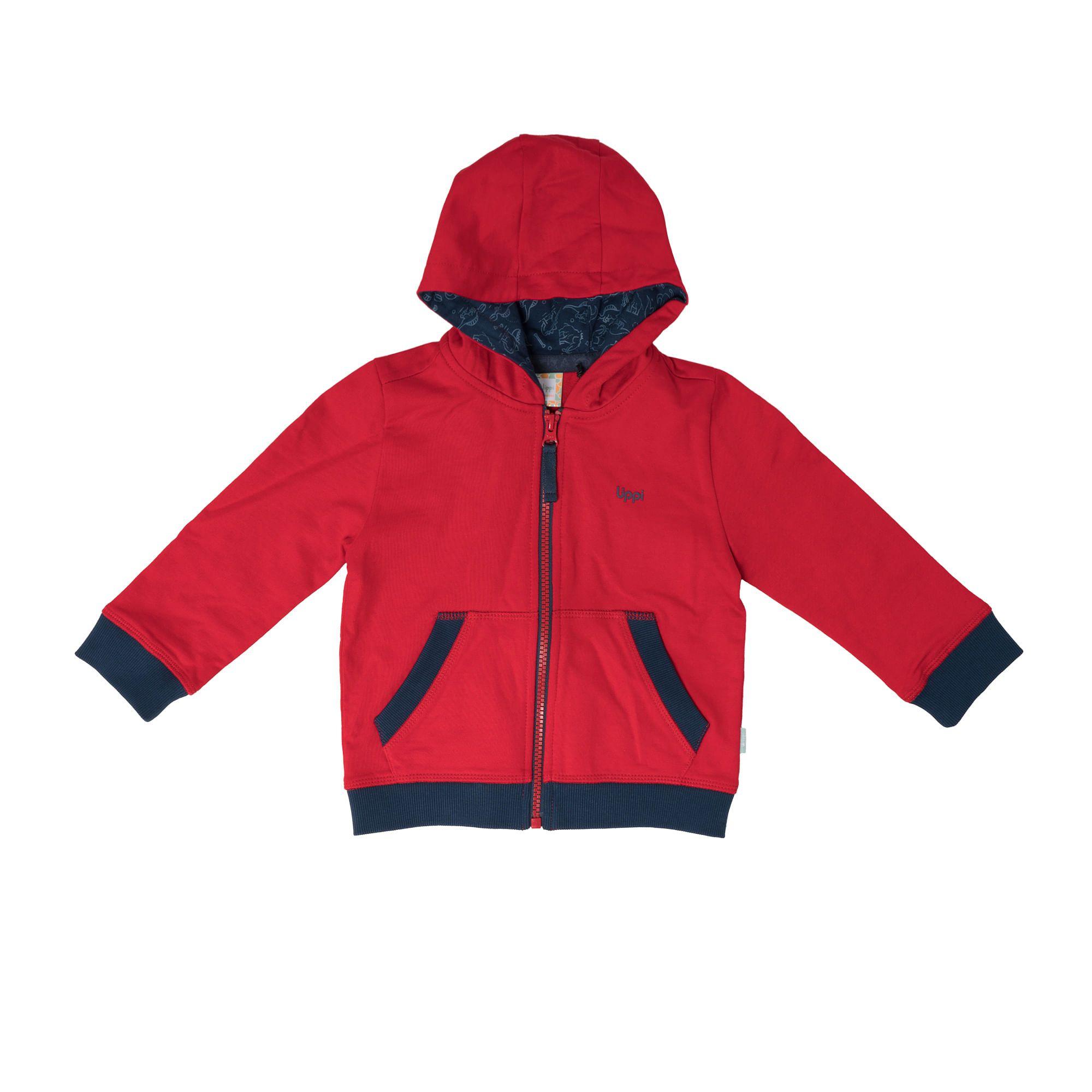 Poleron Baby Boy Delta Sweatshirt Rojo Lippi-0