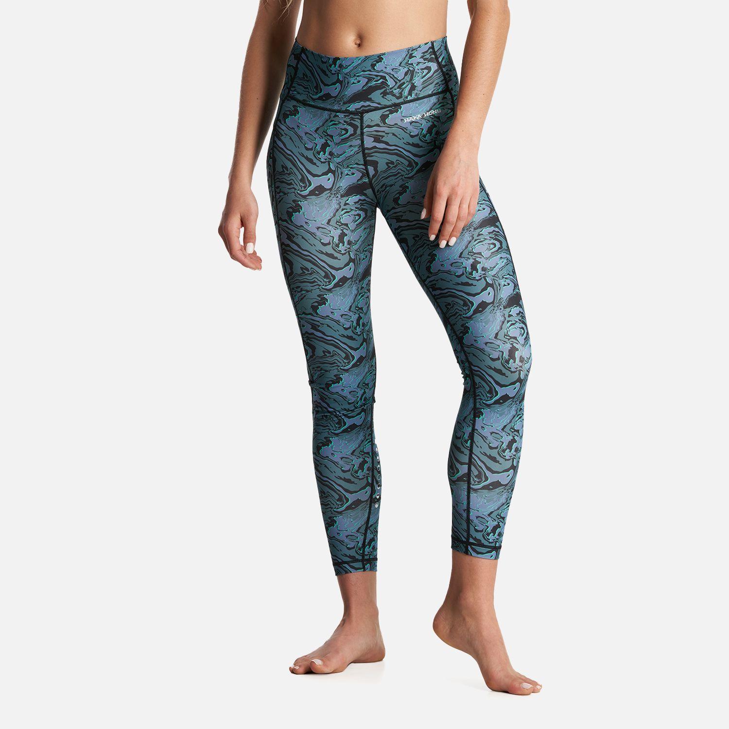 Calza Mujer Coihue Larga Print Azul Haka Honu-1