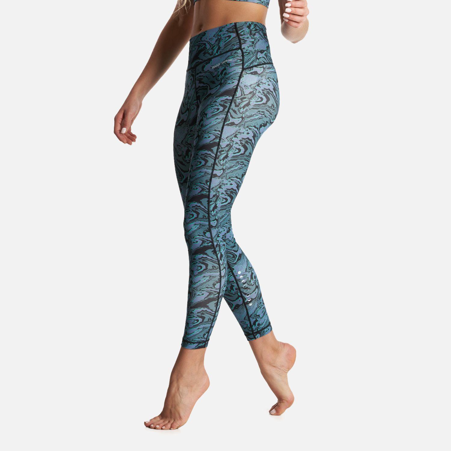 Calza Mujer Coihue Larga Print Azul Haka Honu-2