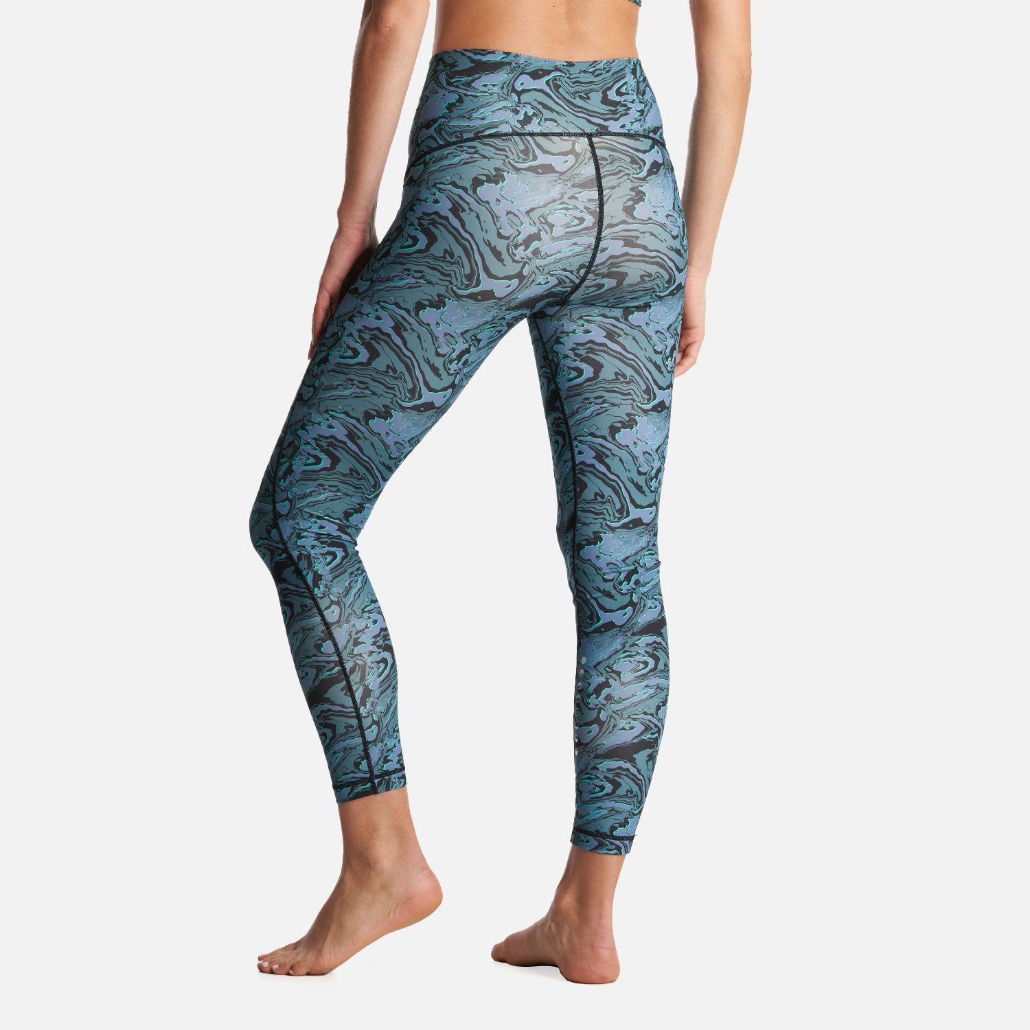 Calza Mujer Coihue Larga Print Azul Haka Honu-3