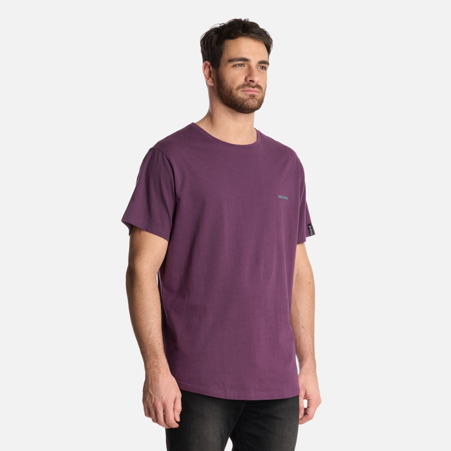 Polera Hombre Natural Morado Oscuro Haka Honu-1