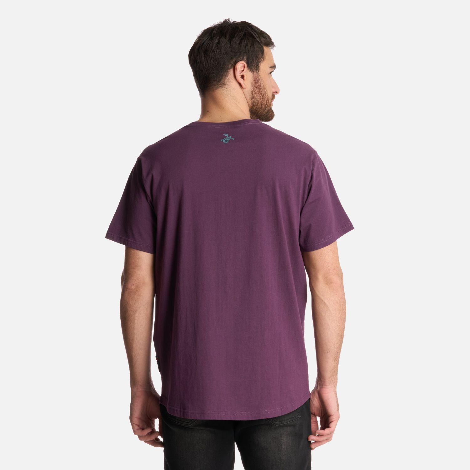 Polera Hombre Natural Morado Oscuro Haka Honu-2