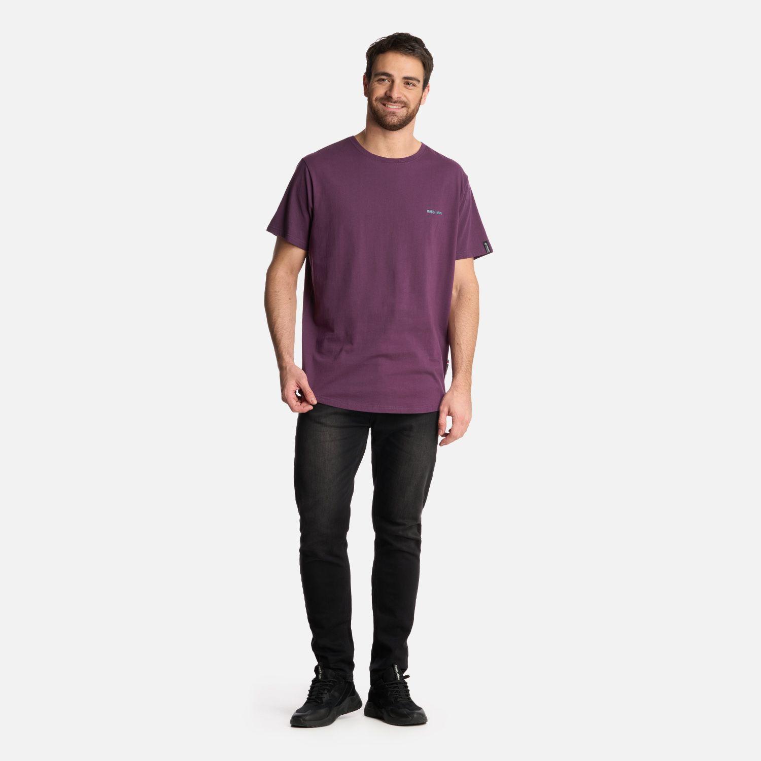 Polera Hombre Natural Morado Oscuro Haka Honu-4
