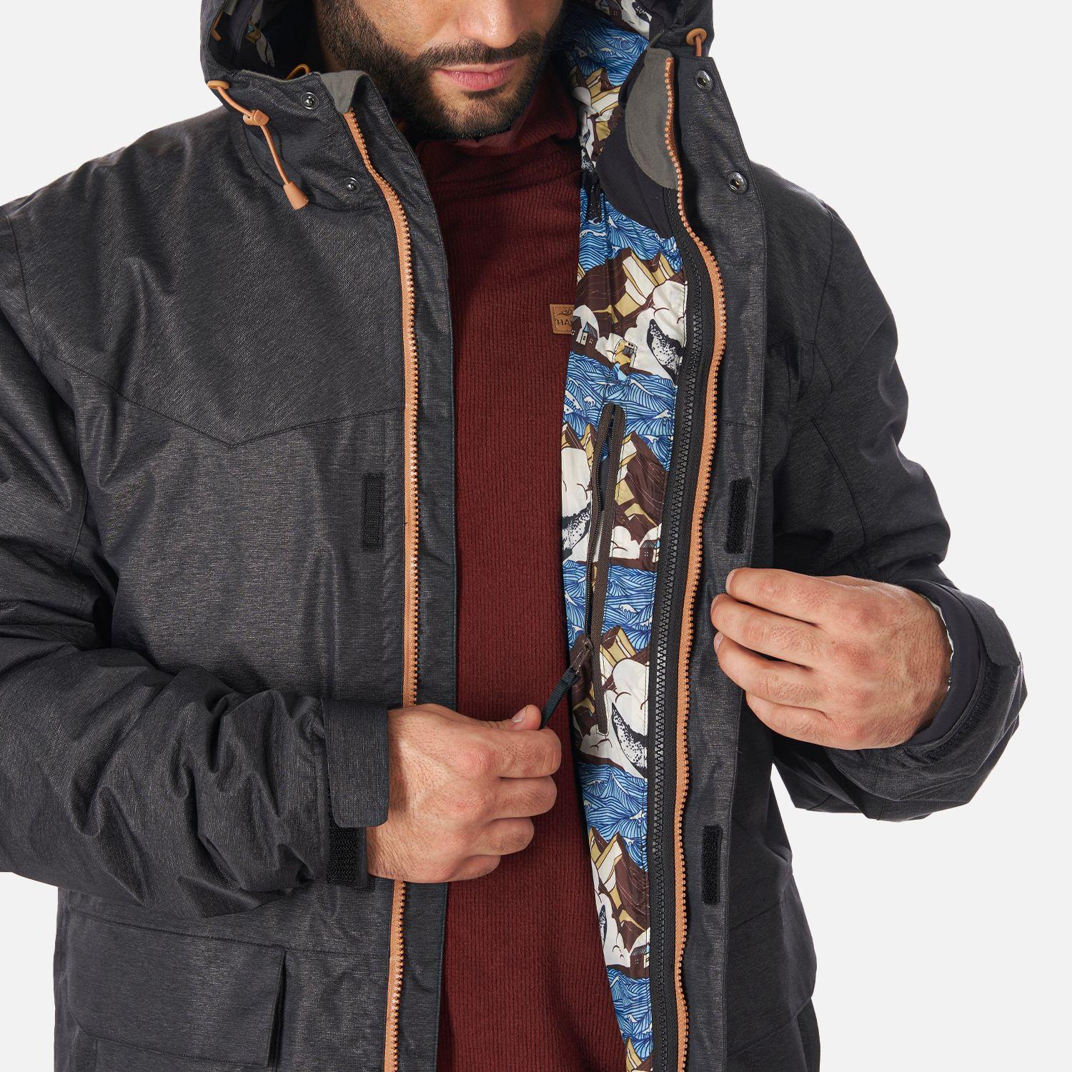 Chaqueta Hombre Perro Guapo Negro Haka Honu I22-2