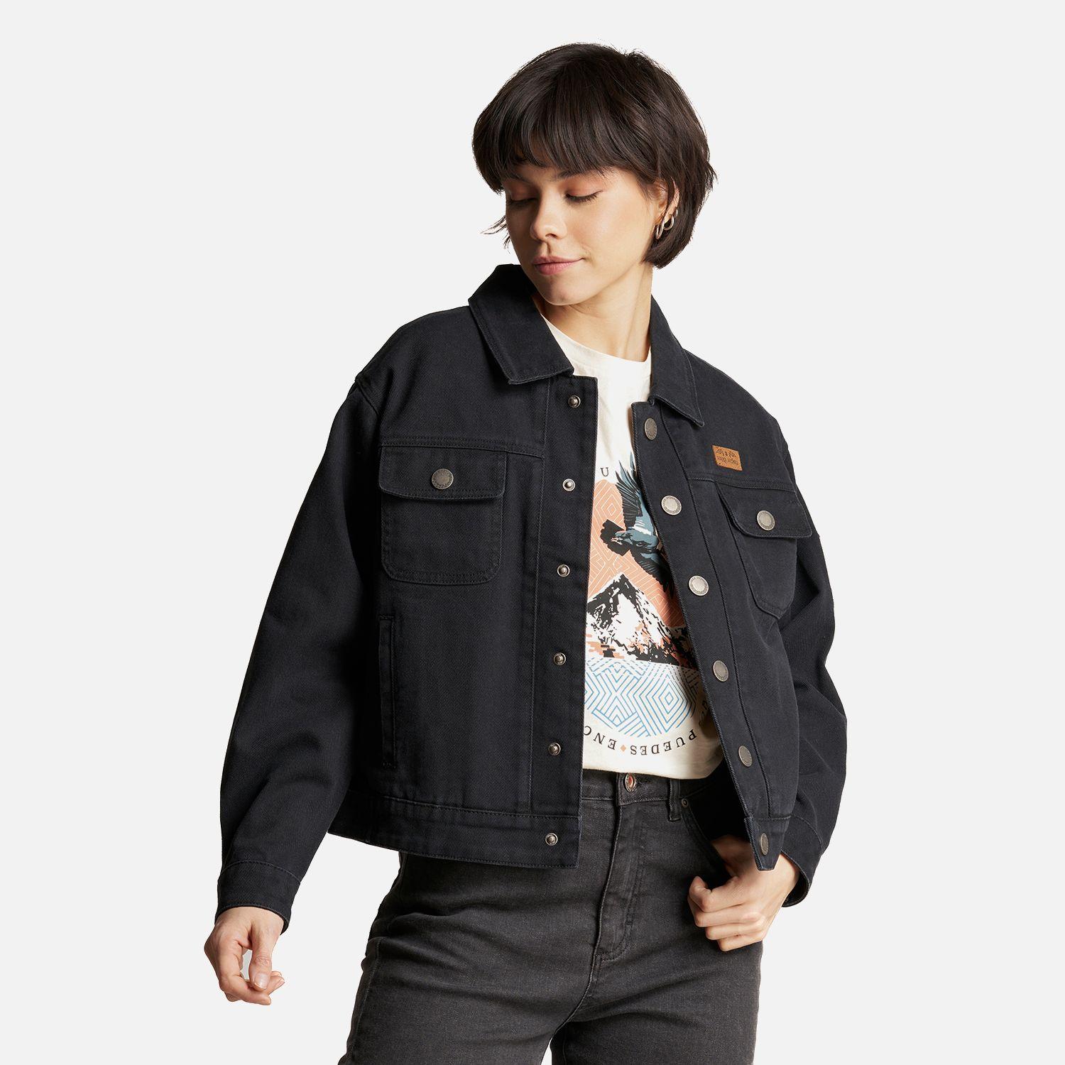 Chaqueta Mujer James Jeans Negro Haka Honu-1