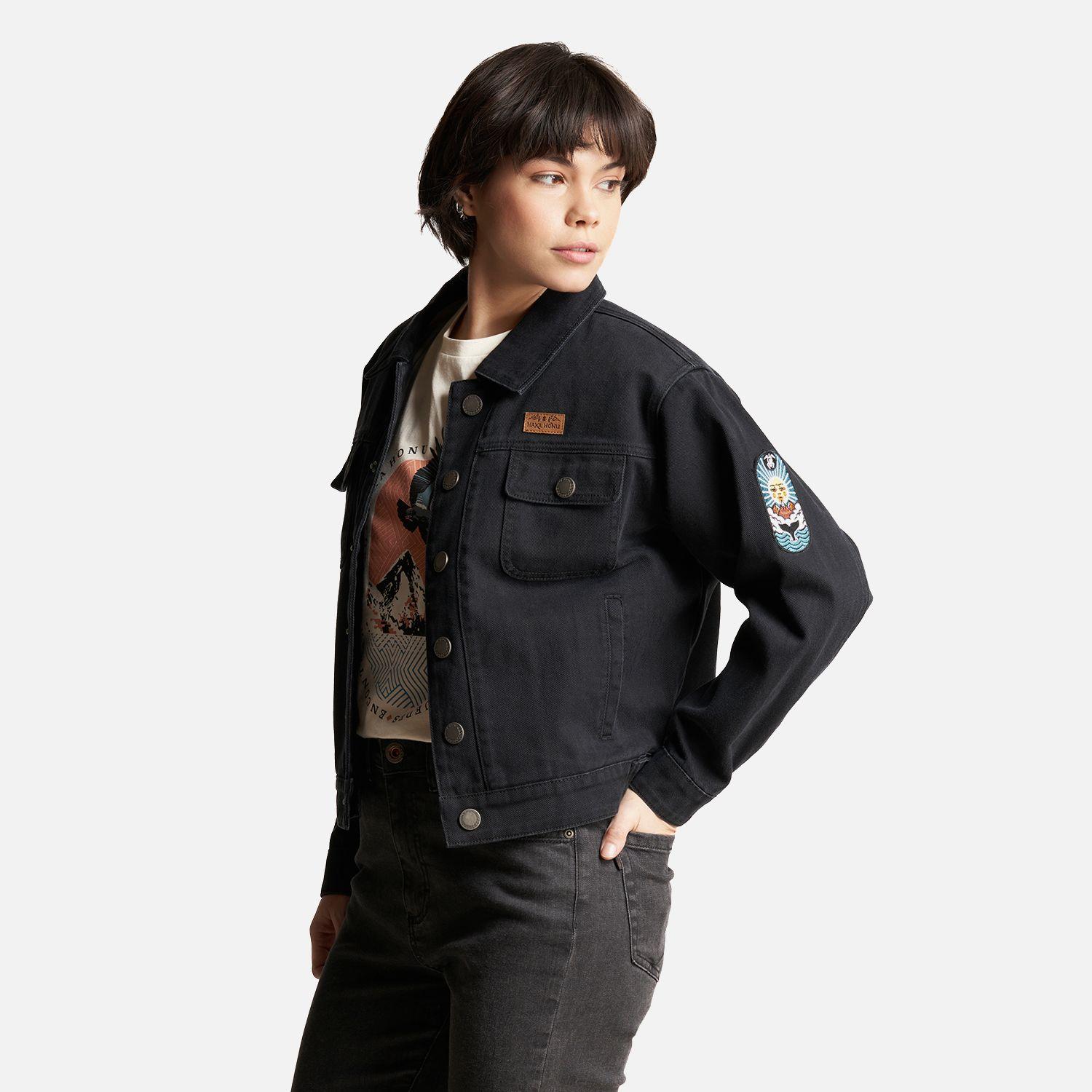 Chaqueta Mujer James Jeans Negro Haka Honu-2
