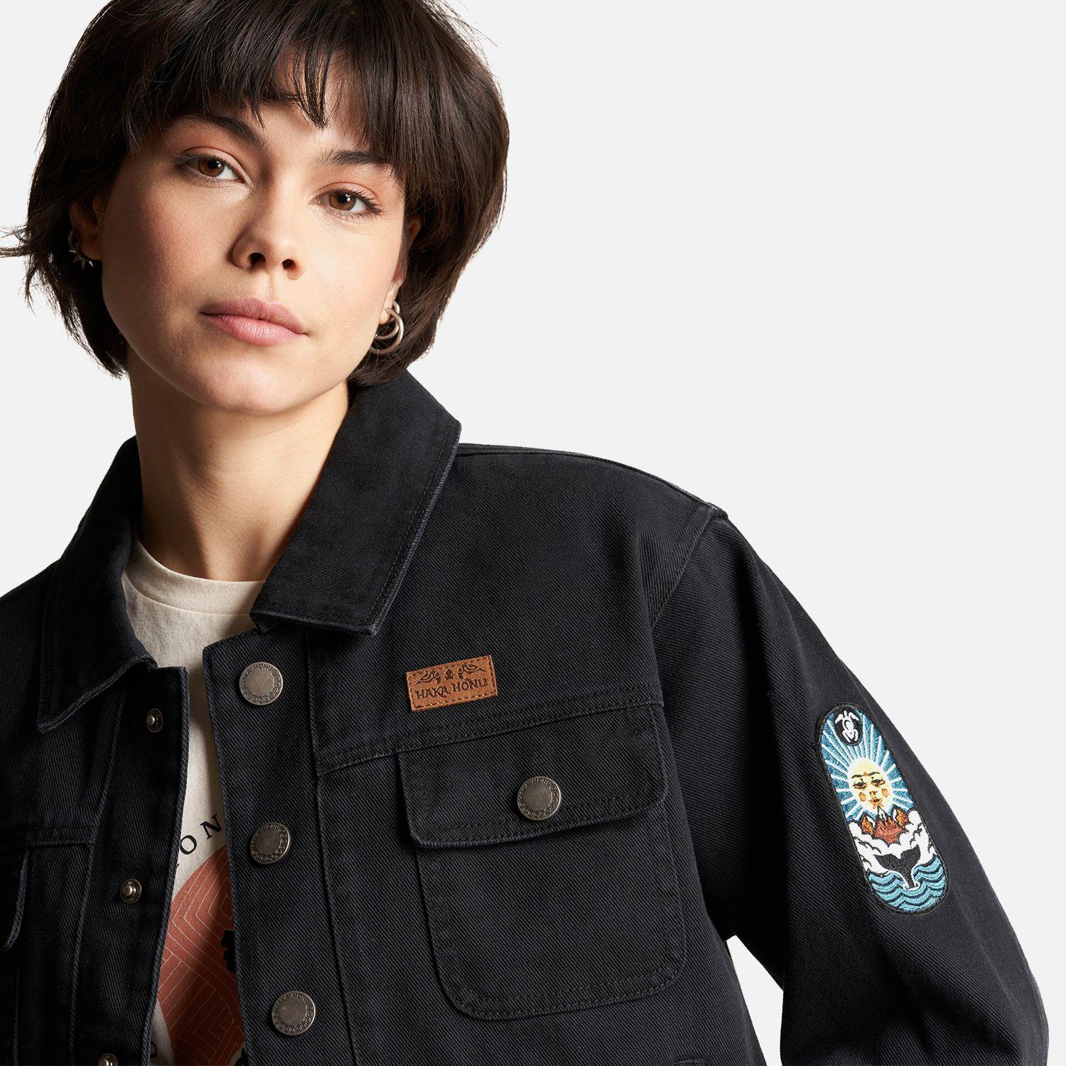 Chaqueta Mujer James Jeans Negro Haka Honu-4