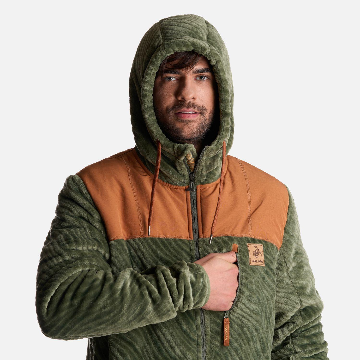 Poleron Hombre Polaroid Verde Grisaceo Haka Honu-4