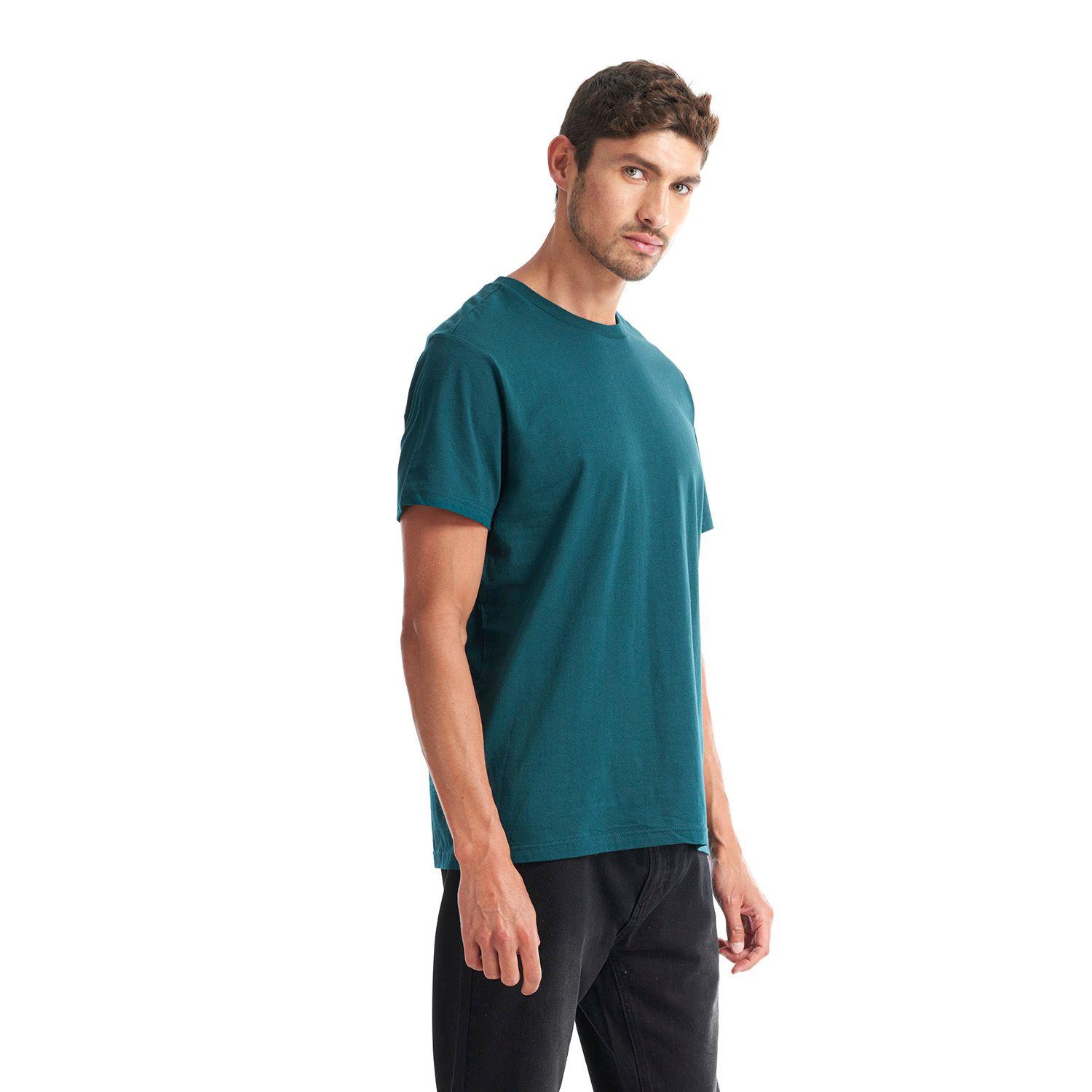 Polera Hombre Liquen Turquesa Oscuro Geography-2