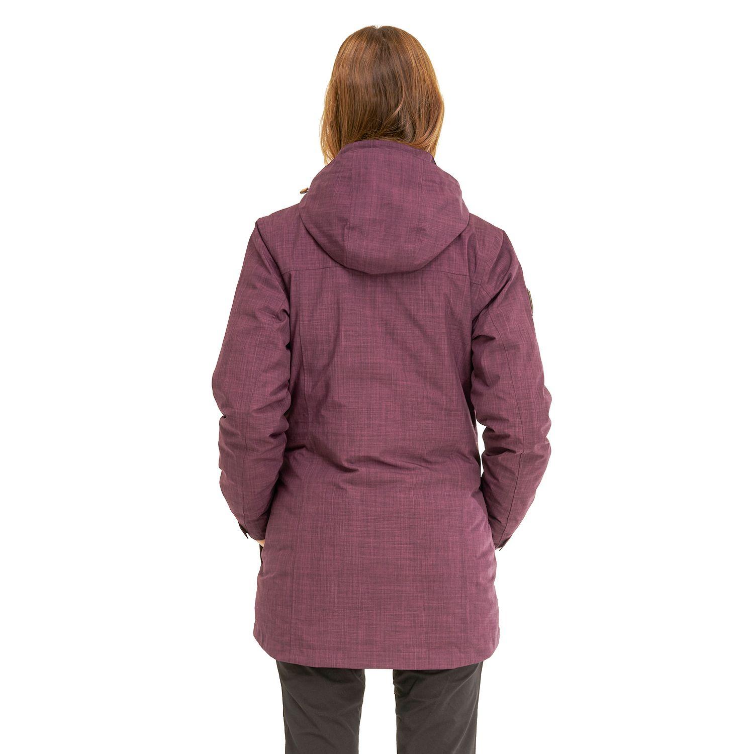 Chaqueta Mujer Nalca Fusion-3 Hoody Jacket Vino Grafito Lippi-2