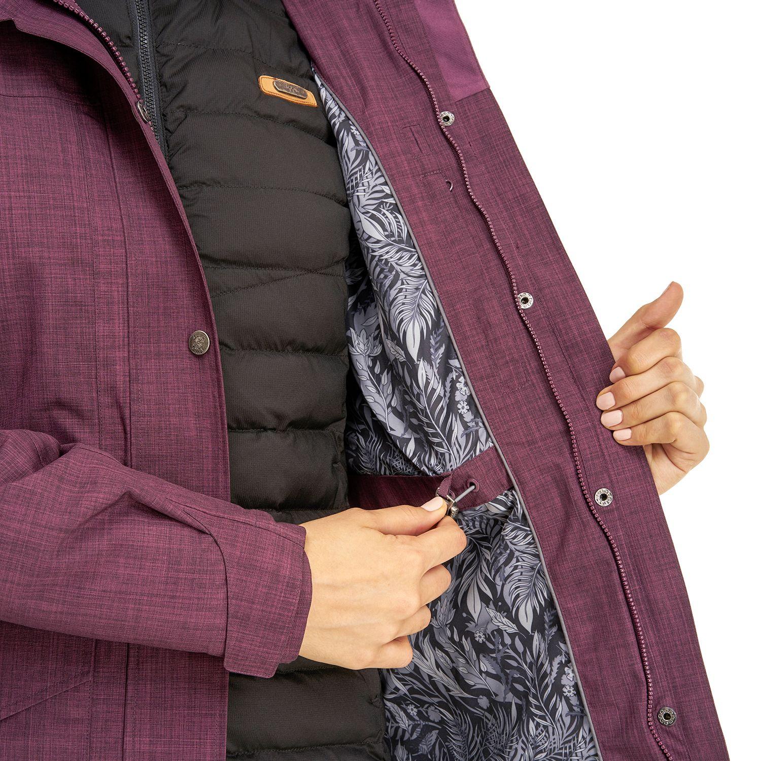 Chaqueta Mujer Nalca Fusion-3 Hoody Jacket Vino Grafito Lippi-4