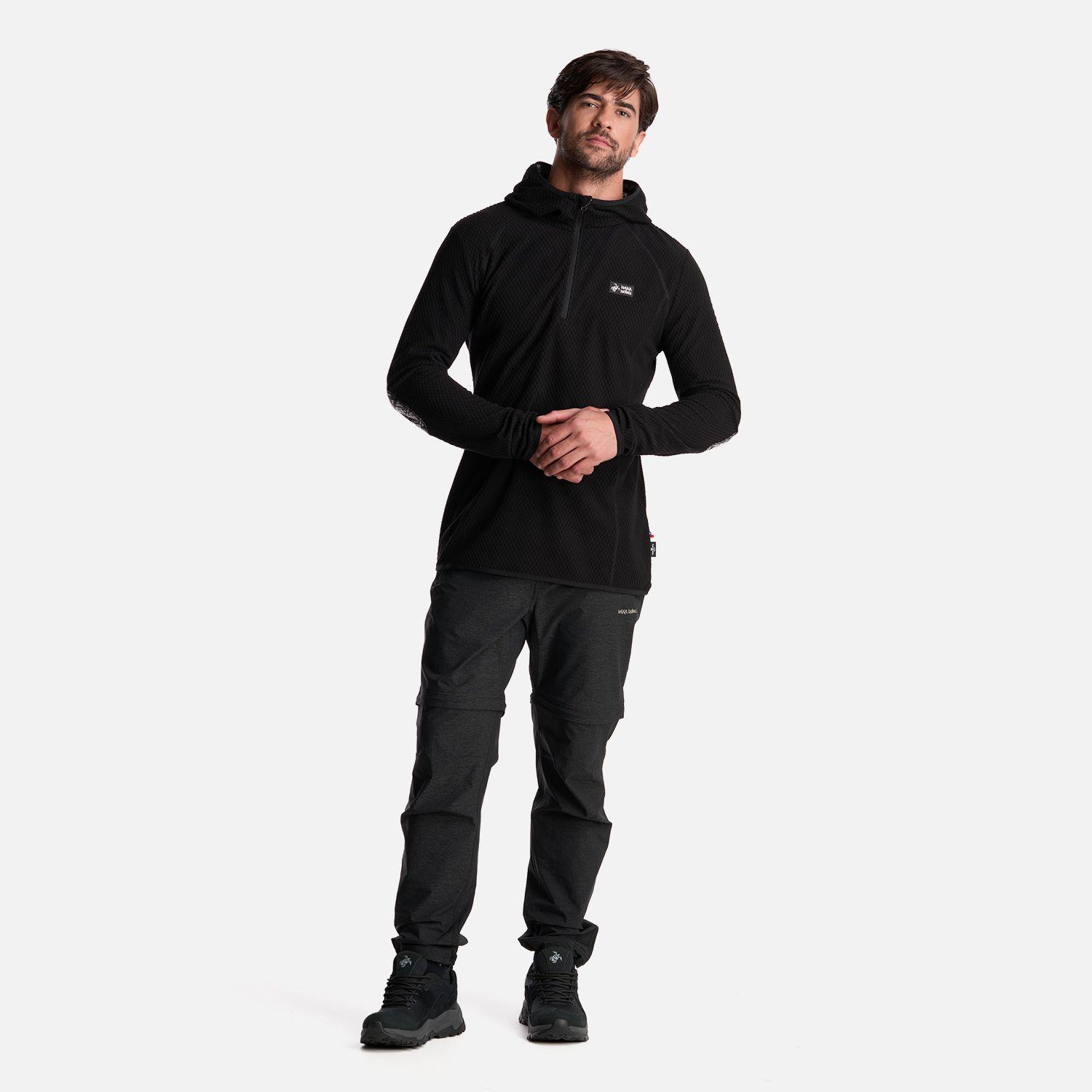 Poleron Hombre Taina Nui Negro Haka Honu I24-6