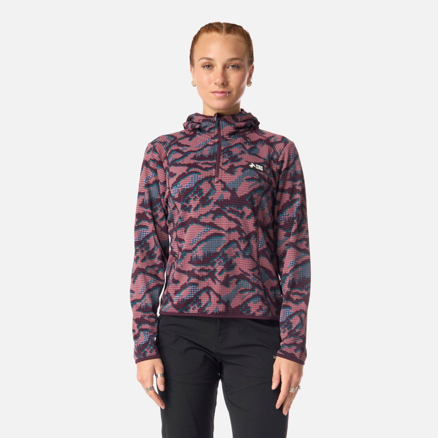 Polerón Mujer Taina Nui Print Lila Haka Honu I26-0