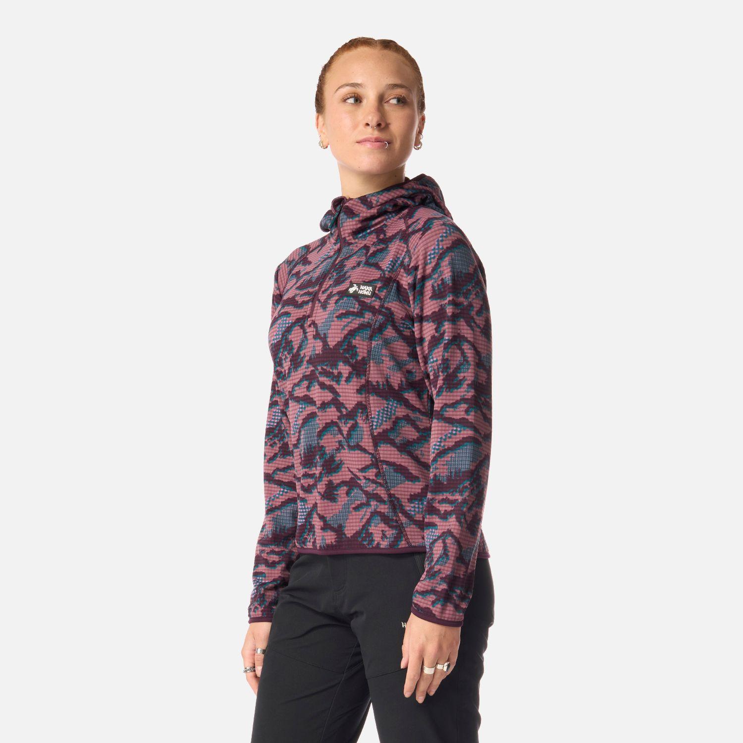 Polerón Mujer Taina Nui Print Lila Haka Honu I26-1