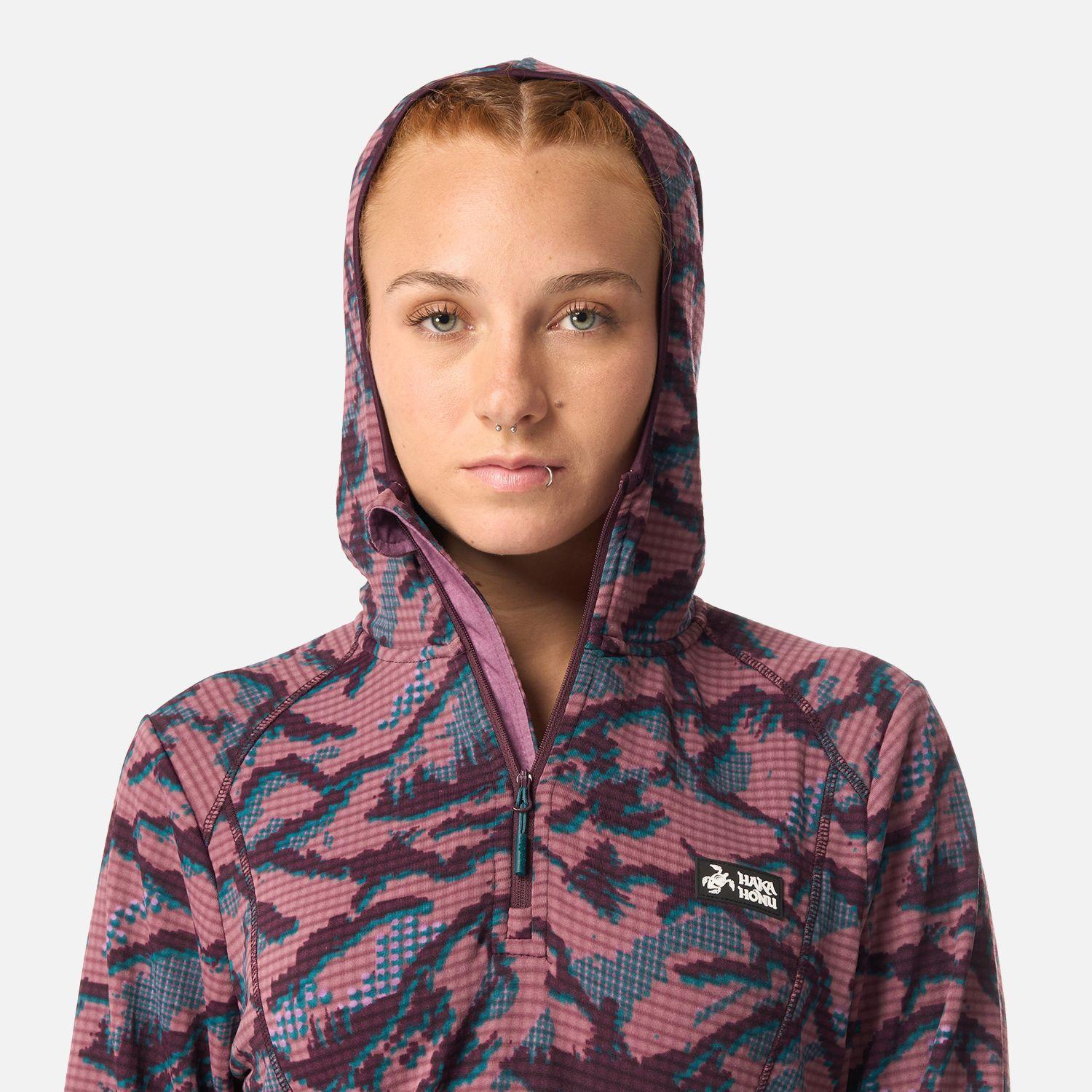 Polerón Mujer Taina Nui Print Lila Haka Honu I26-3