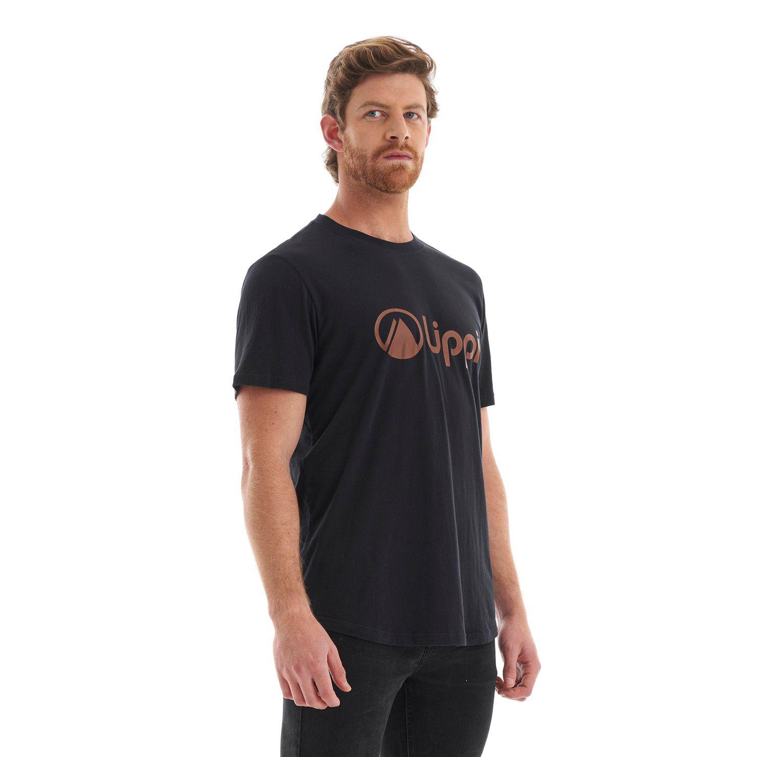 Polera Hombre Logo Lippi UV-Stop T-Shirt Negro Lippi V22-2