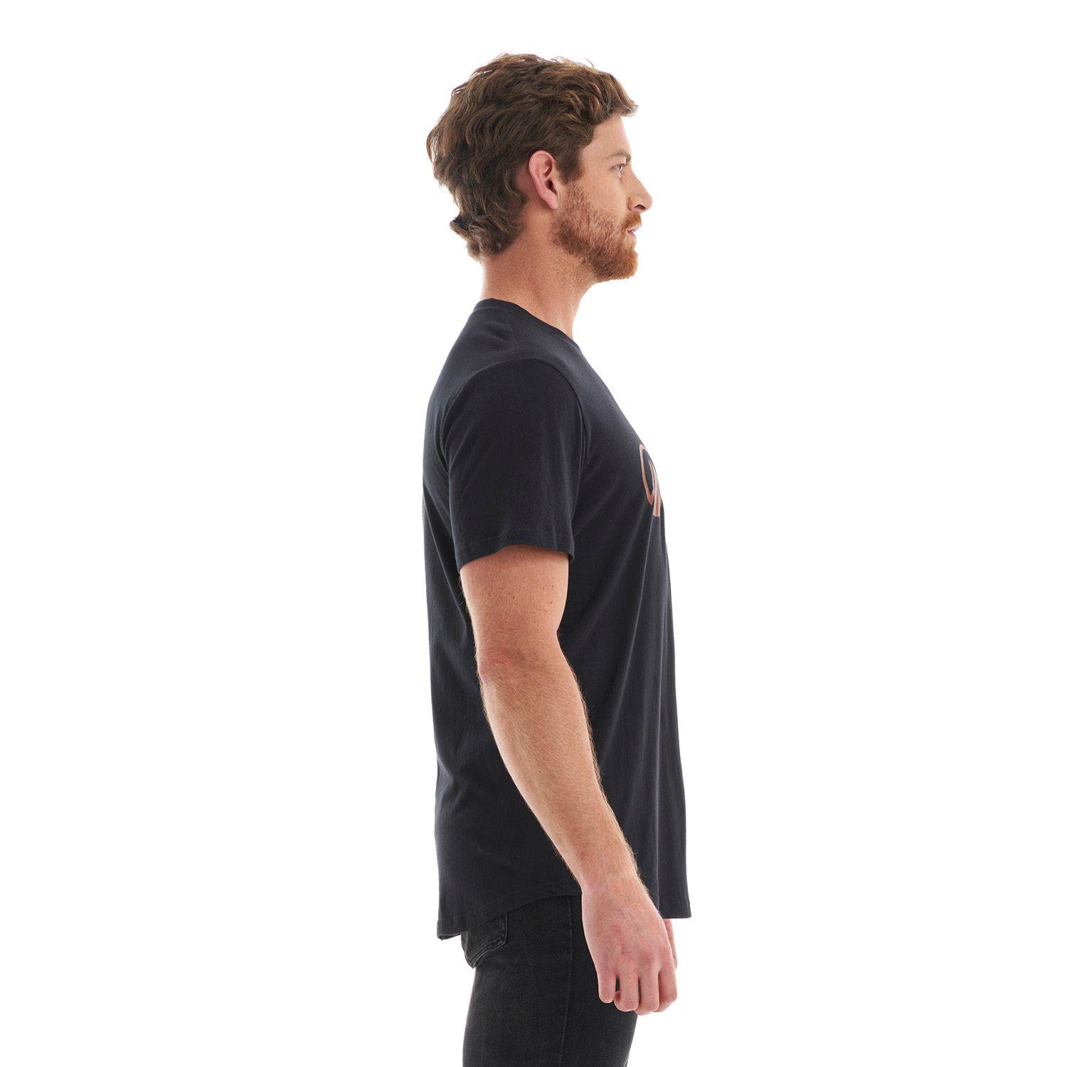 Polera Hombre Logo Lippi UV-Stop T-Shirt Negro Lippi V22-3