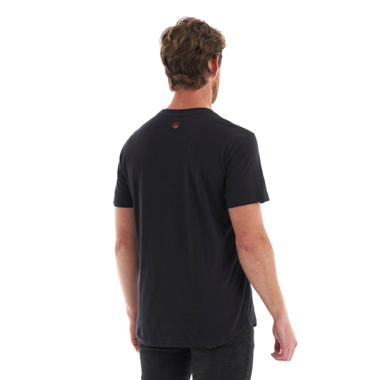 Polera Hombre Logo Lippi UV-Stop T-Shirt Negro Lippi V22-4