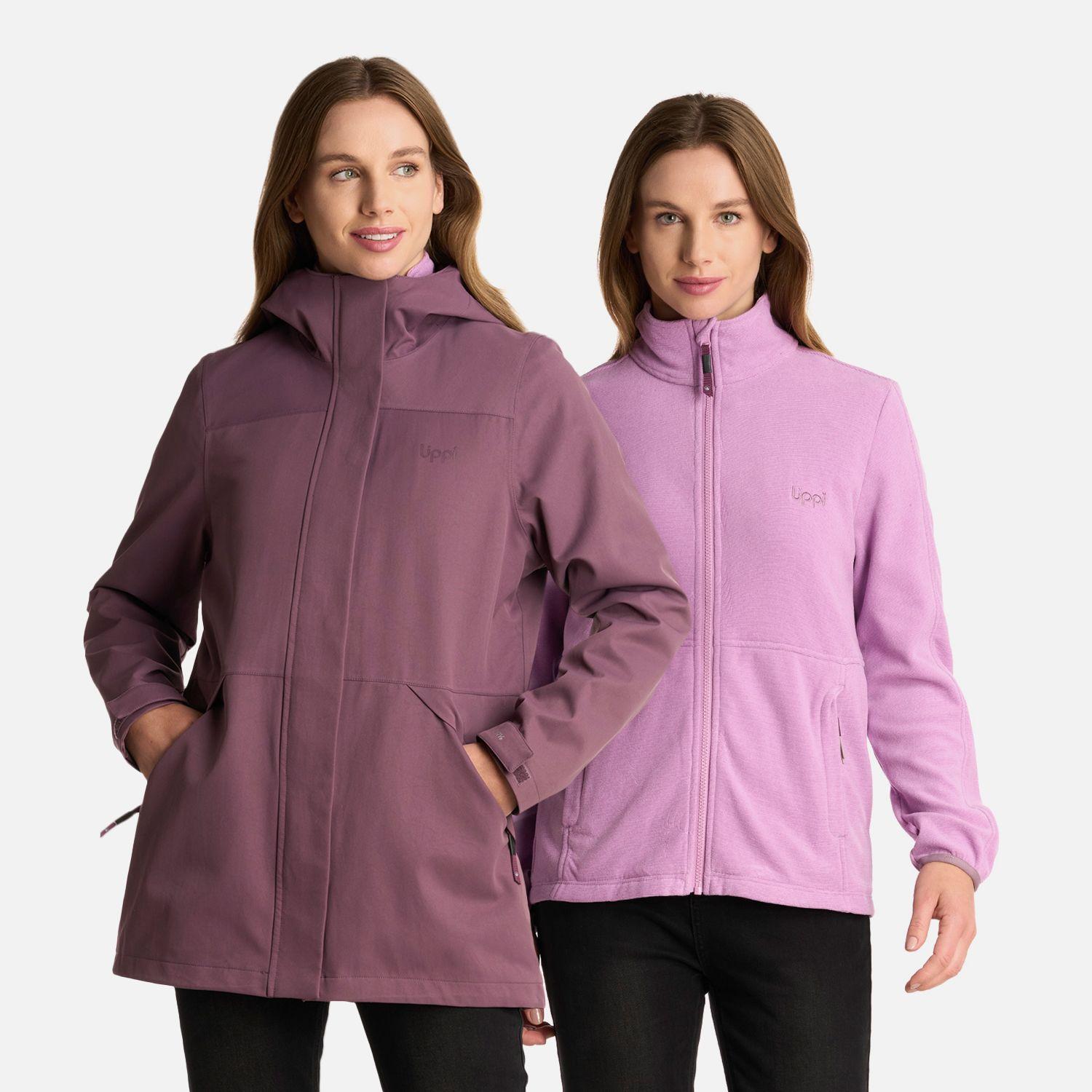 Chaqueta Mujer Lake Fusion 3 B-Dry Jacket Morado Lippi I25-0