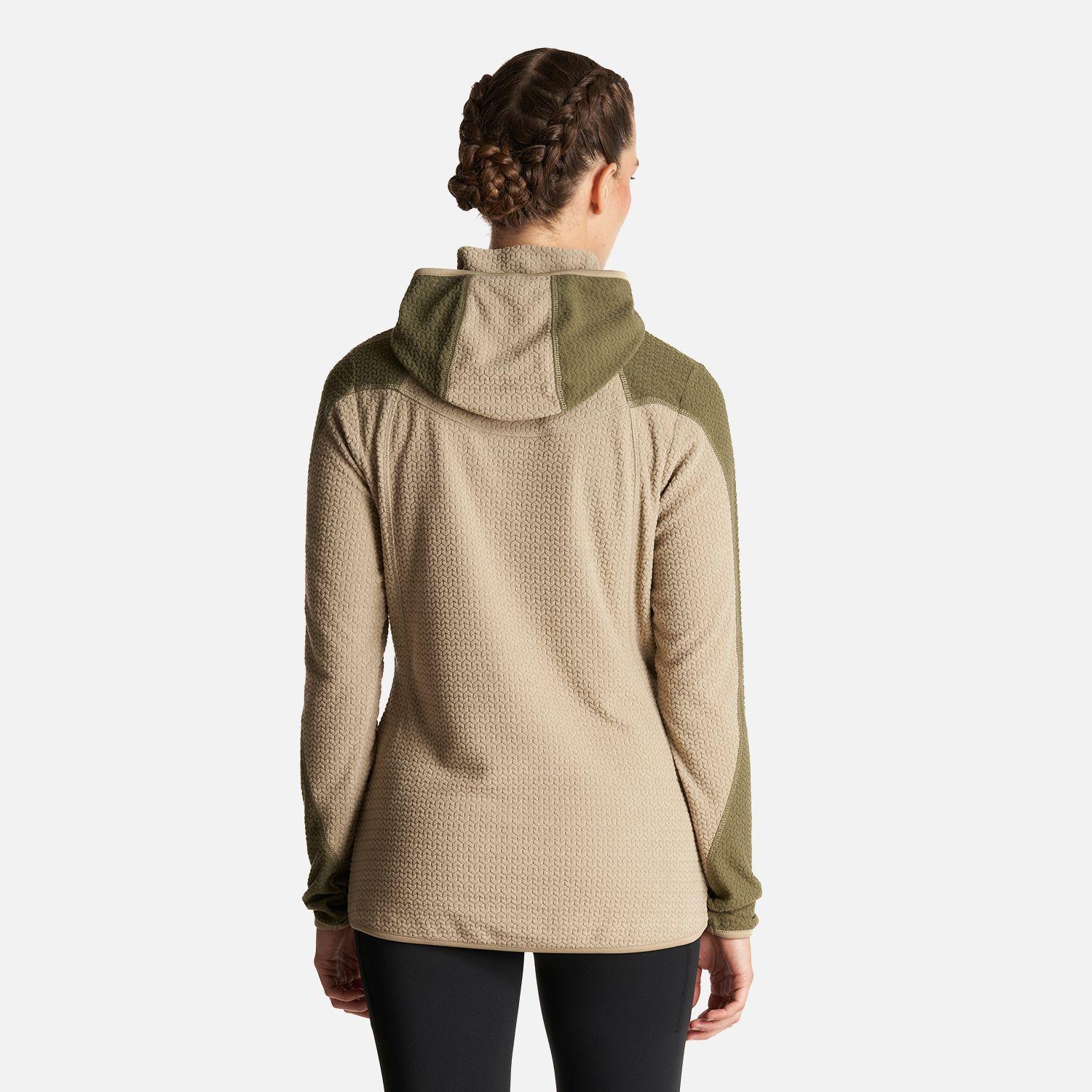 Poleron Mujer Jacaranda Nano-F 14 Zip Hoody Verde Grisaceo Lippi-2