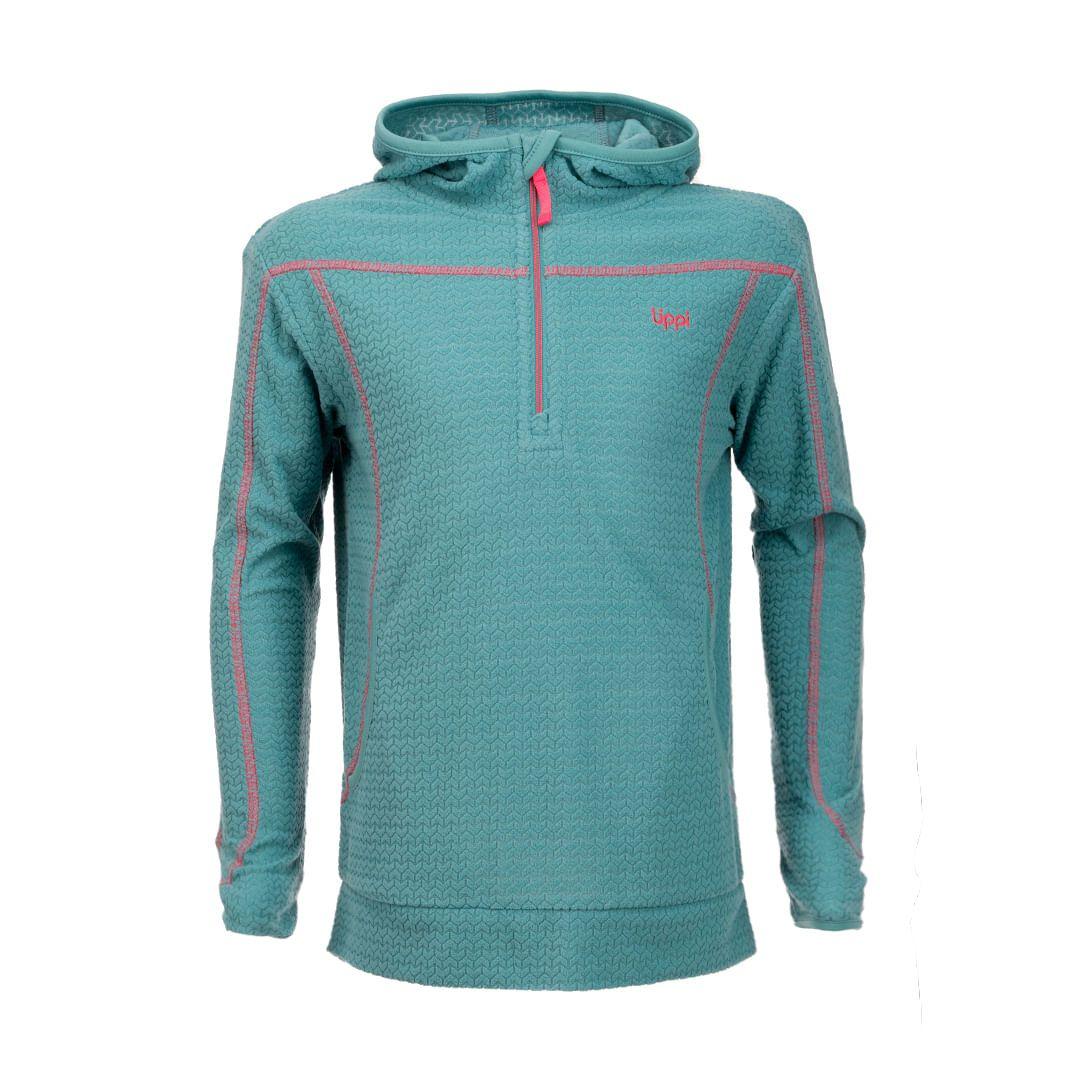 Poleron Niña Saltamontes Nano-F 1/4 Zip Hoody Jade Lippi-0