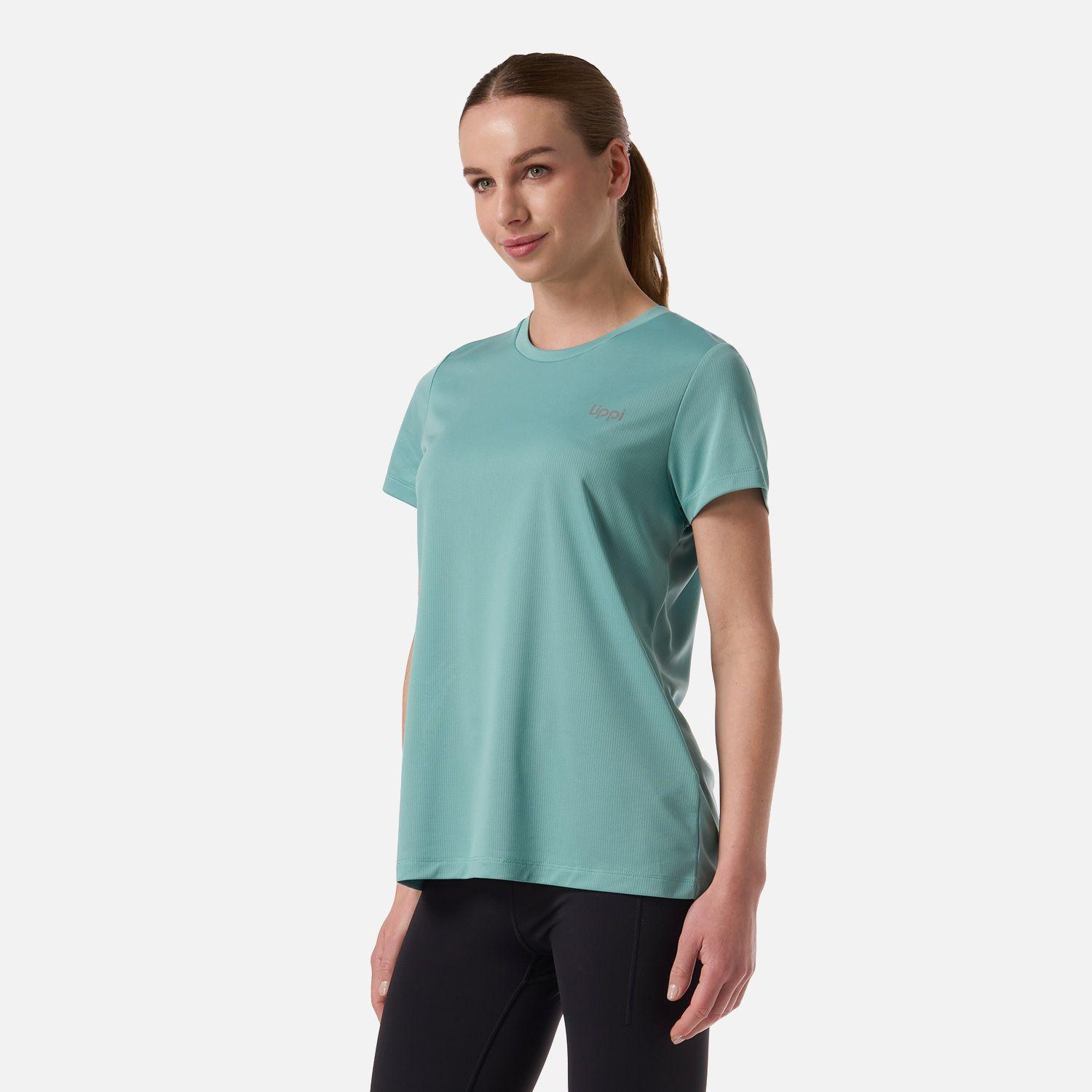 Polera Mujer Core Q-Dry T-Shirt Turquesa Claro Lippi V26-1