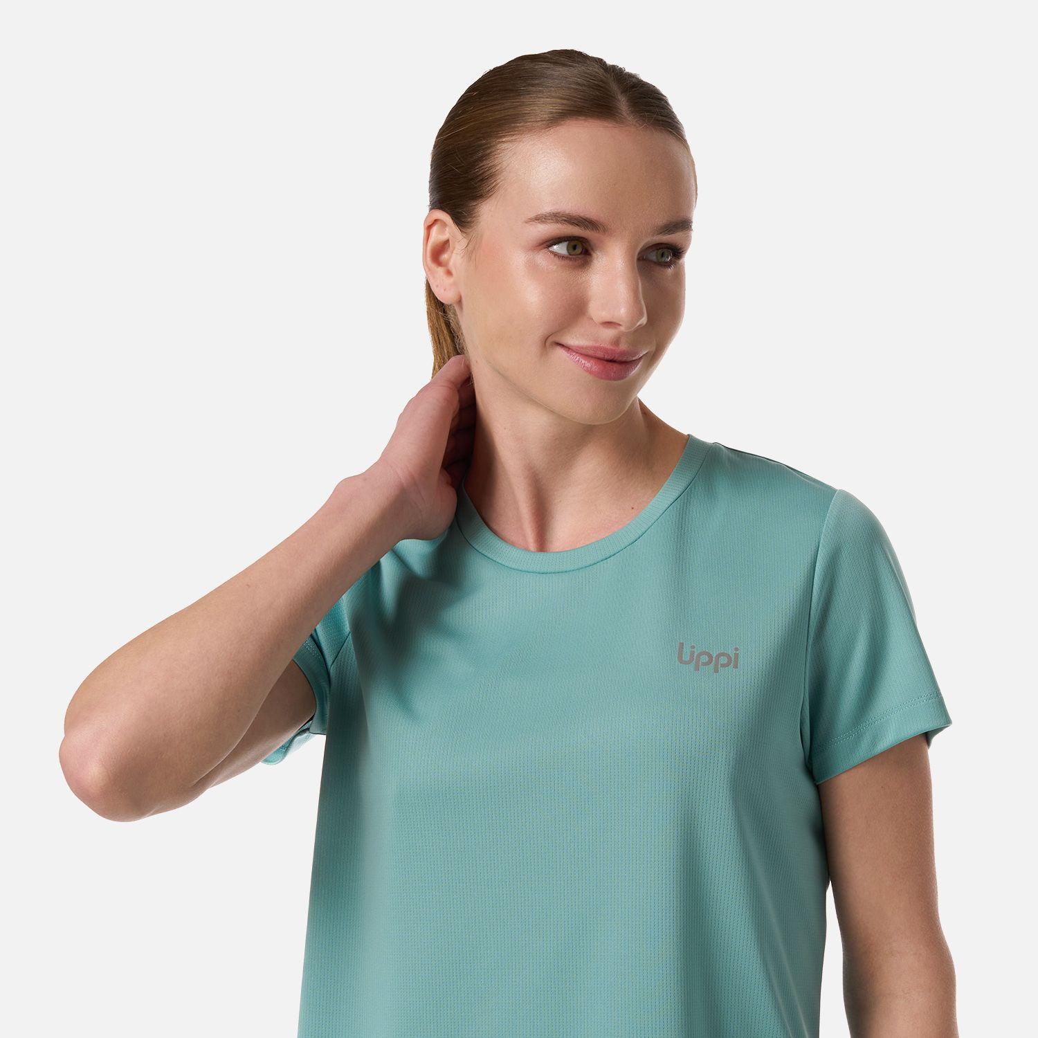 Polera Mujer Core Q-Dry T-Shirt Turquesa Claro Lippi V26-3