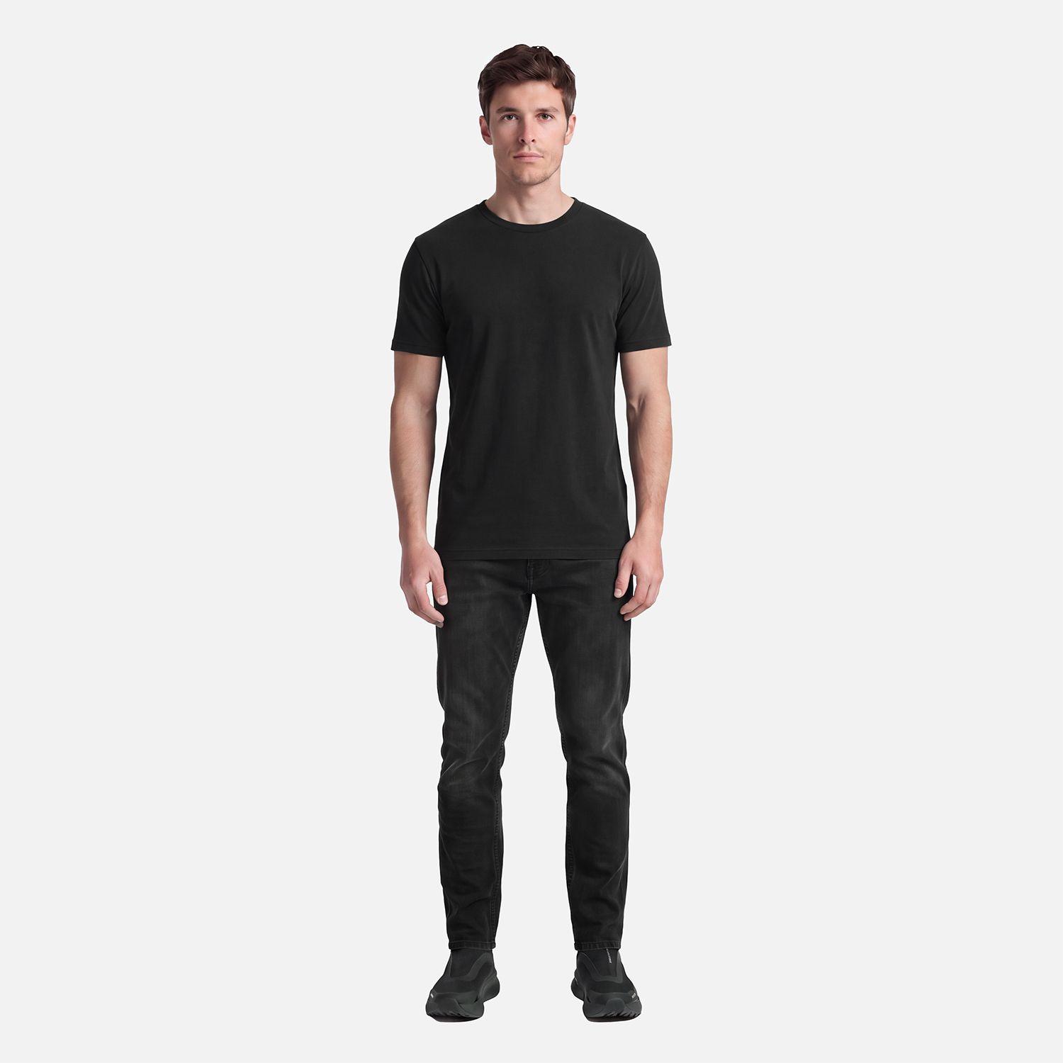 Polera Hombre Supima T-Shirt Negro Lippi V27-3