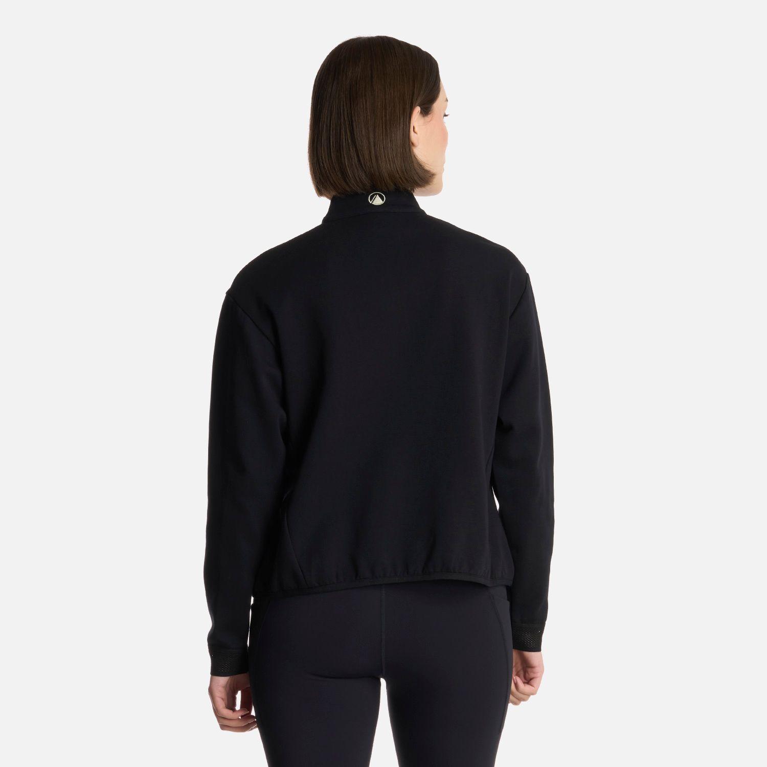 Polerón Mujer DownStreet 1/4 Zip Sweatshirt Negro Lippi-2