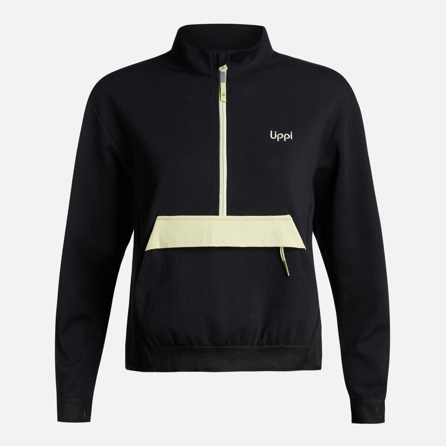 Polerón Mujer DownStreet 1/4 Zip Sweatshirt Negro Lippi-7