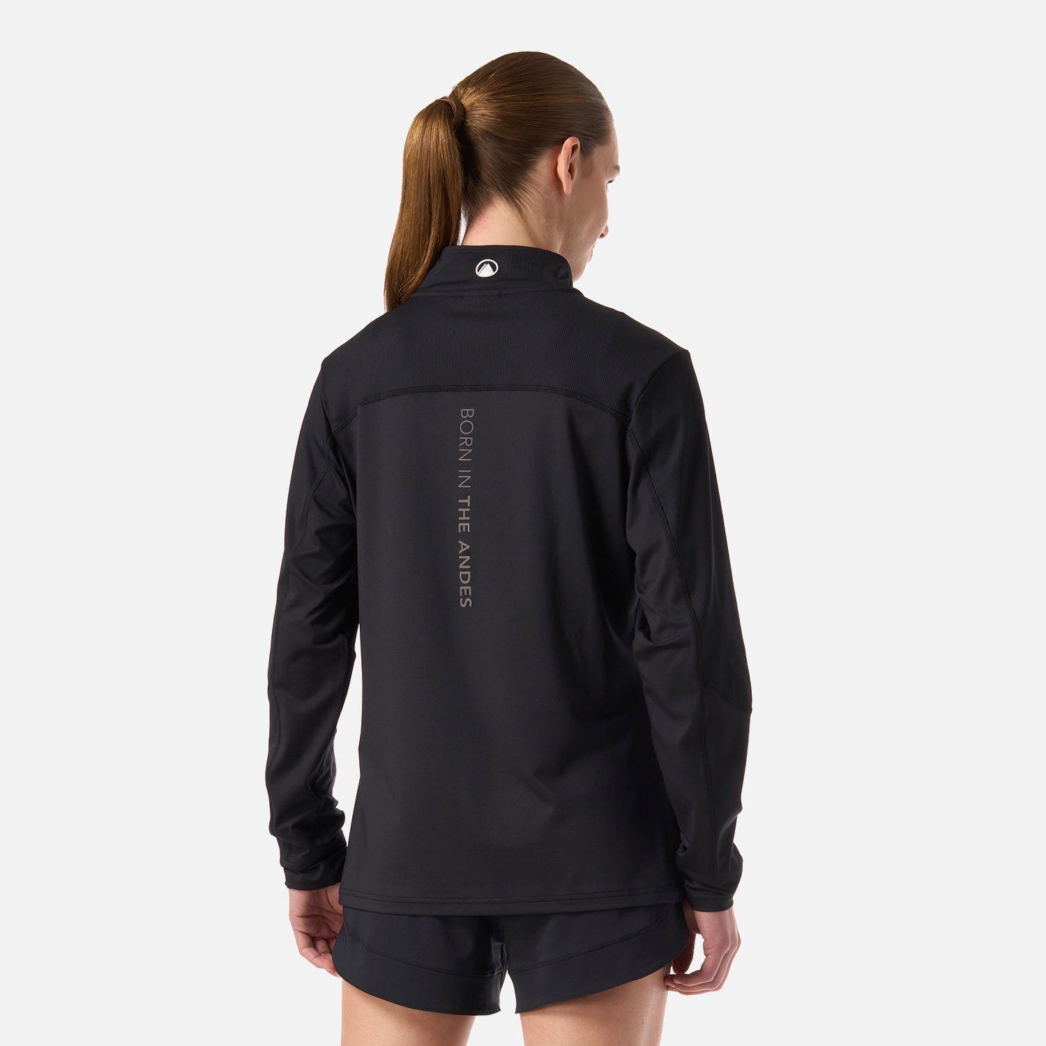 Polerón Mujer Puerto Trucco 1/4 Zip Negro Lippi V26-2