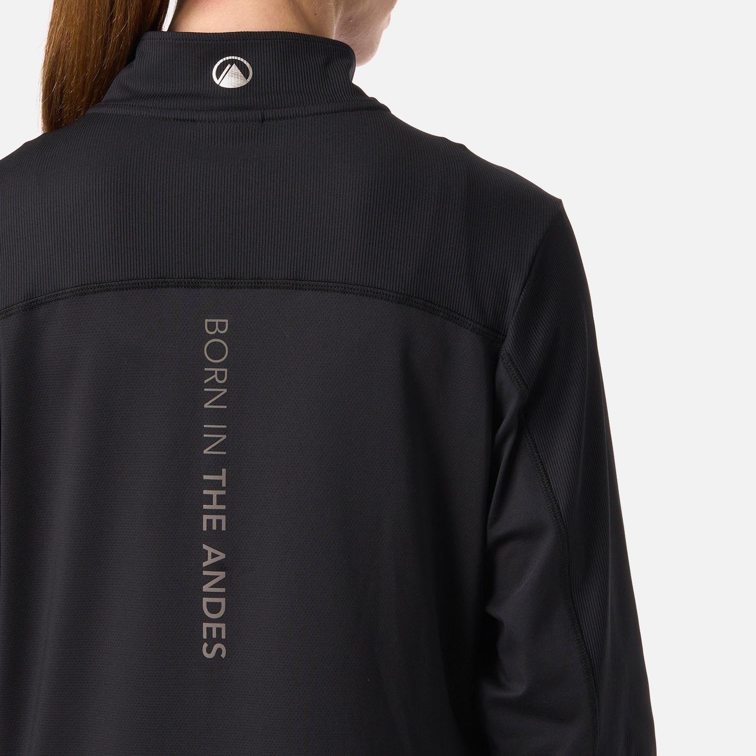 Polerón Mujer Puerto Trucco 1/4 Zip Negro Lippi V26-4