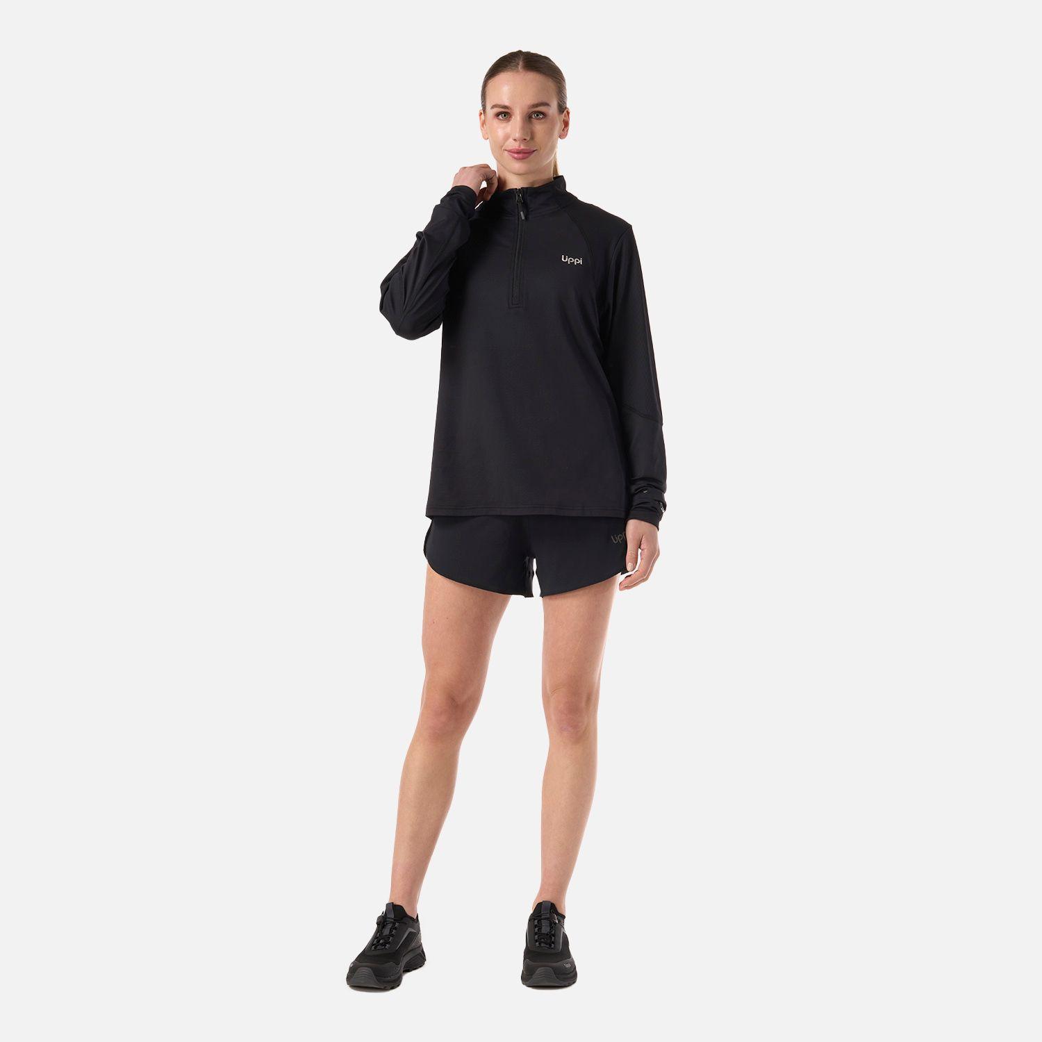 Polerón Mujer Puerto Trucco 1/4 Zip Negro Lippi V26-5