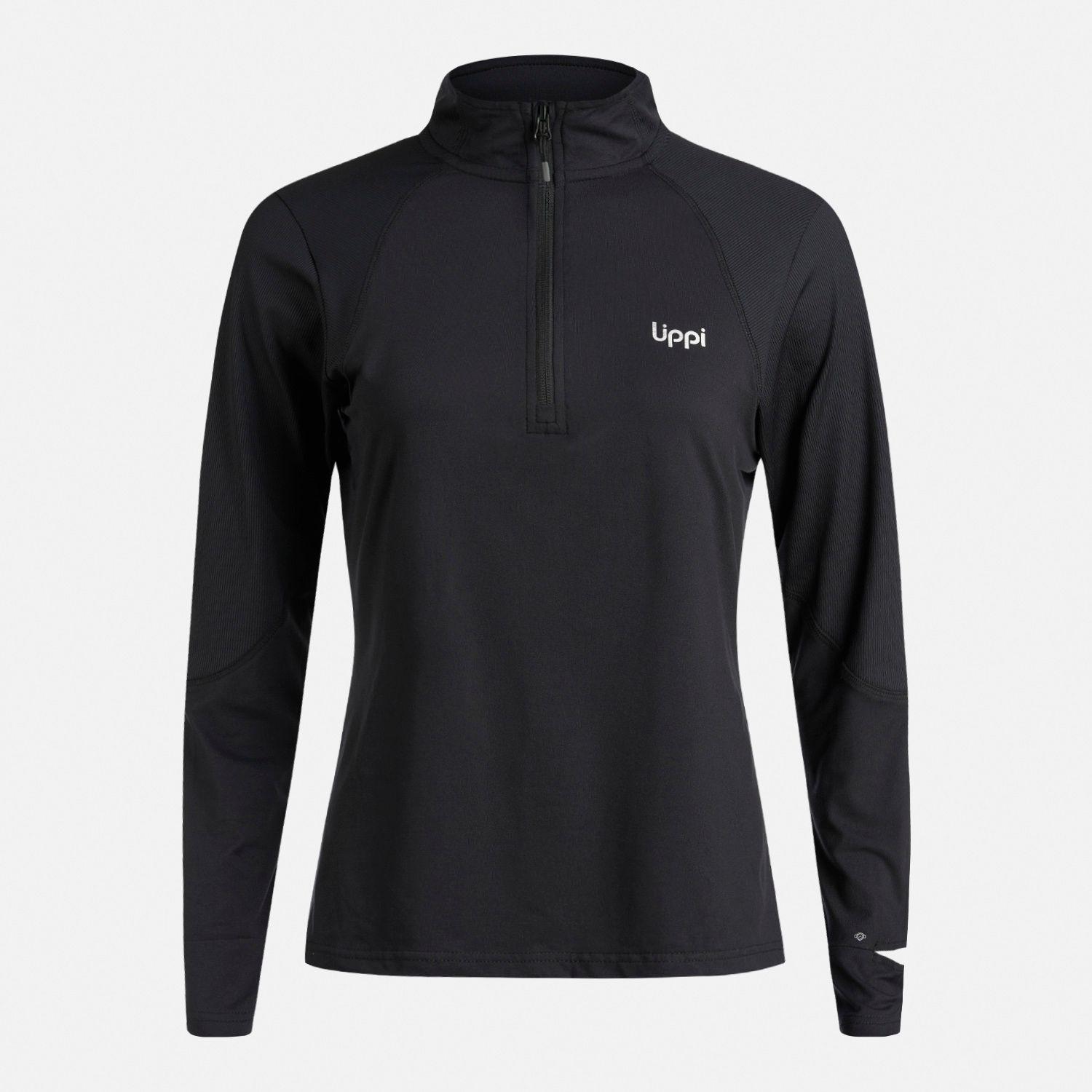 Polerón Mujer Puerto Trucco 1/4 Zip Negro Lippi V26-6