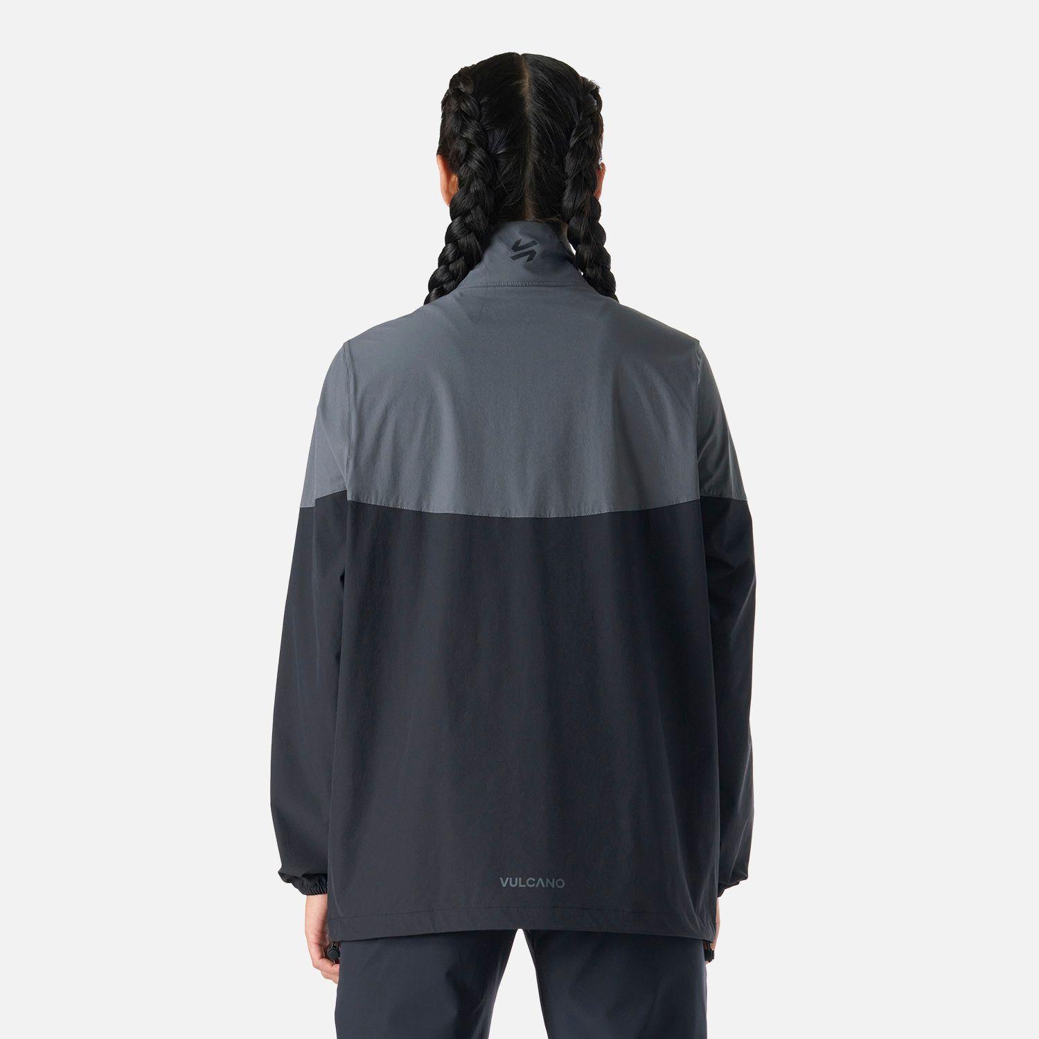 Chaqueta Mujer Tempo Full Zip Windbreaker Negro Vulcano-3