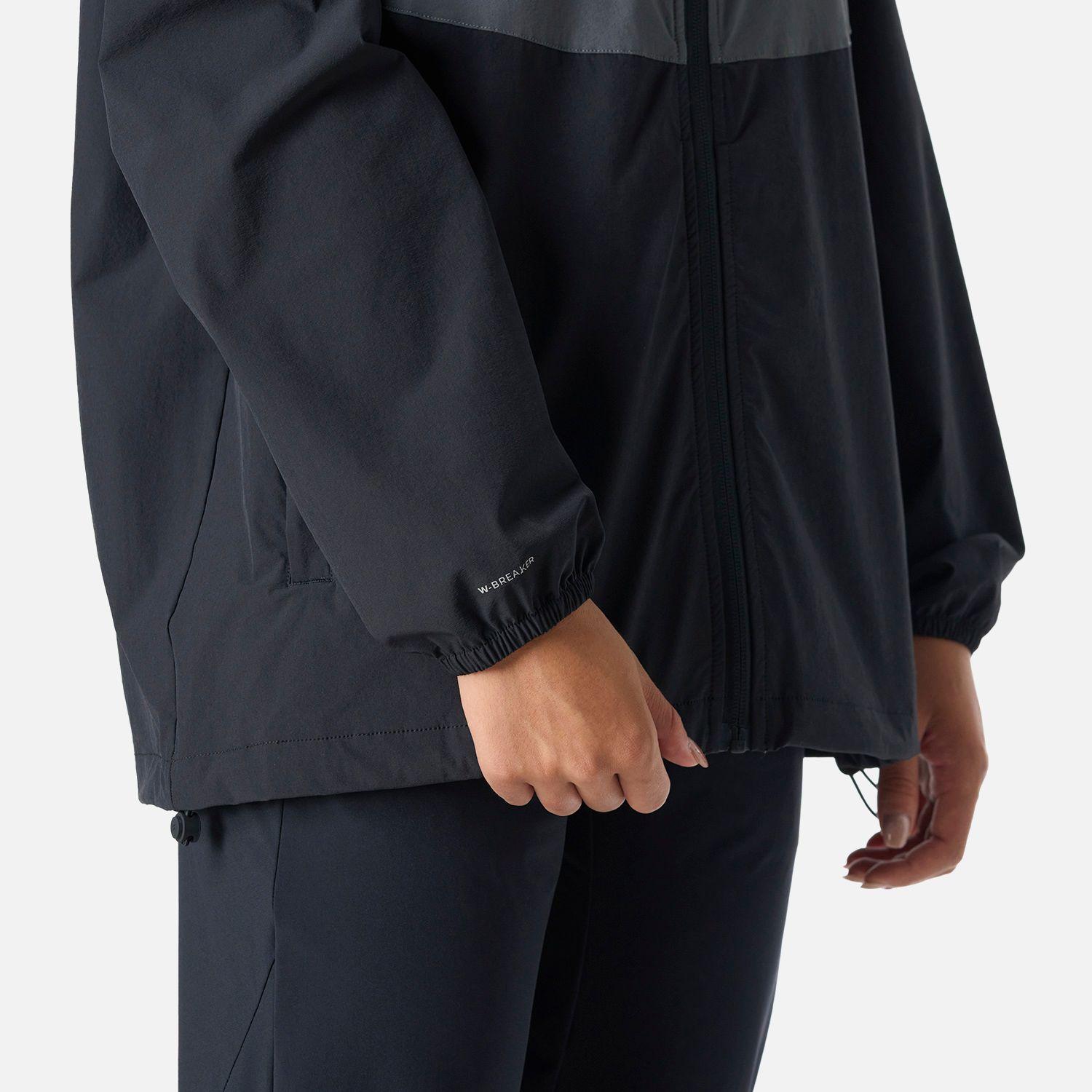 Chaqueta Mujer Tempo Full Zip Windbreaker Negro Vulcano-6