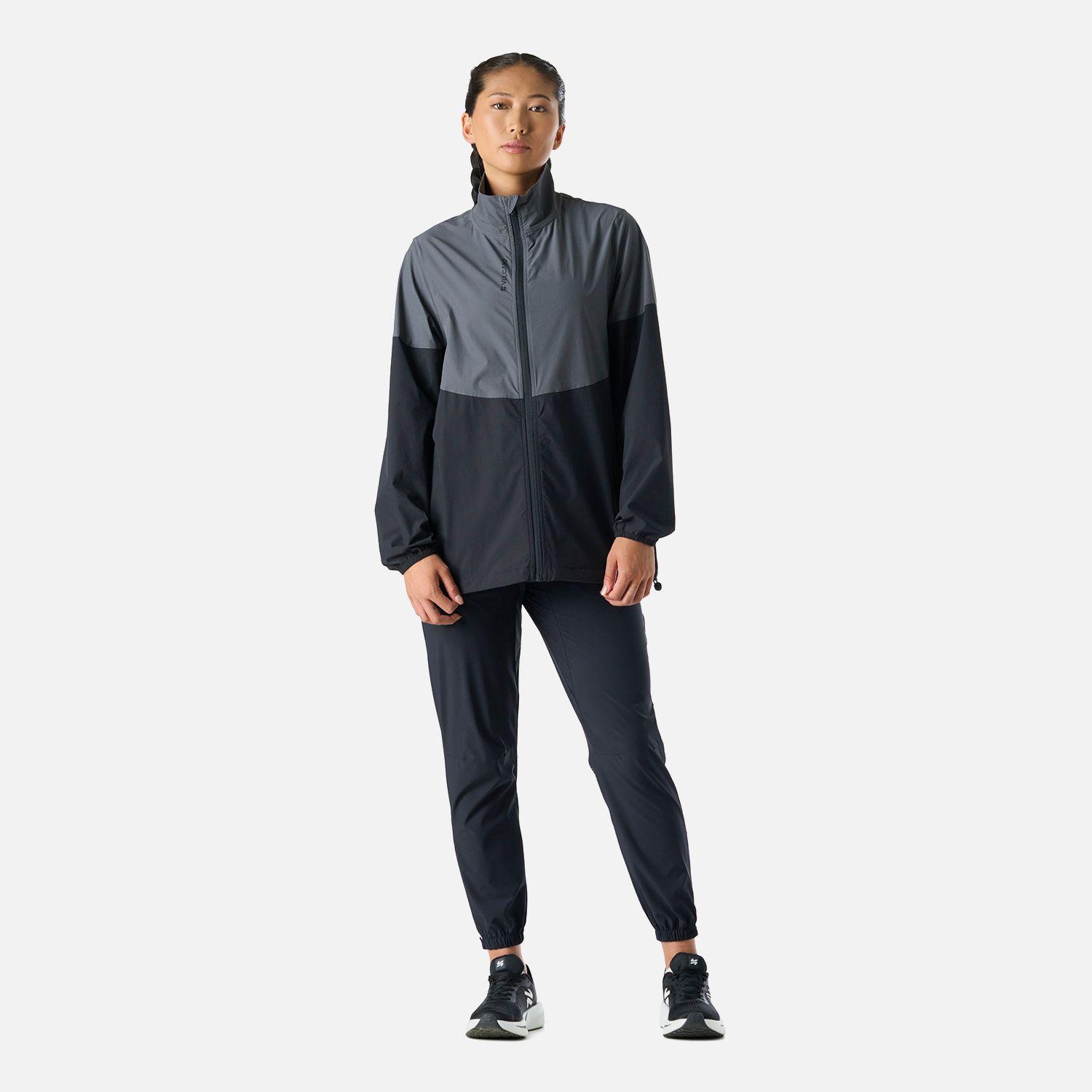 Chaqueta Mujer Tempo Full Zip Windbreaker Negro Vulcano-8