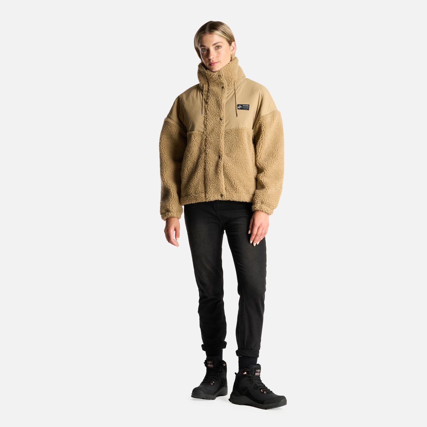 Chaqueta Mujer Calentoso Taupe Haka Honu-6