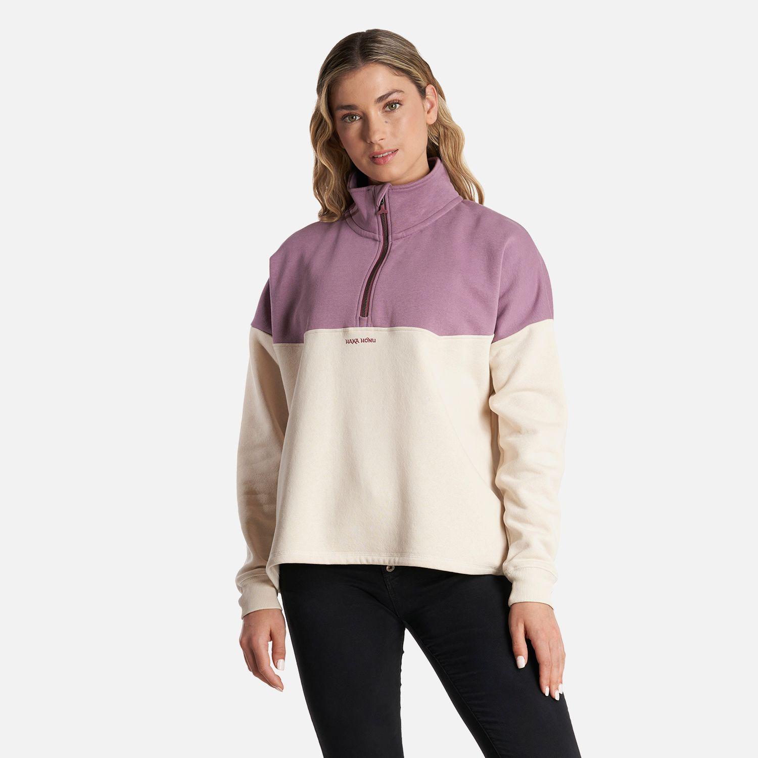 Poleron Mujer Peliculyon Crema Haka Honu-1