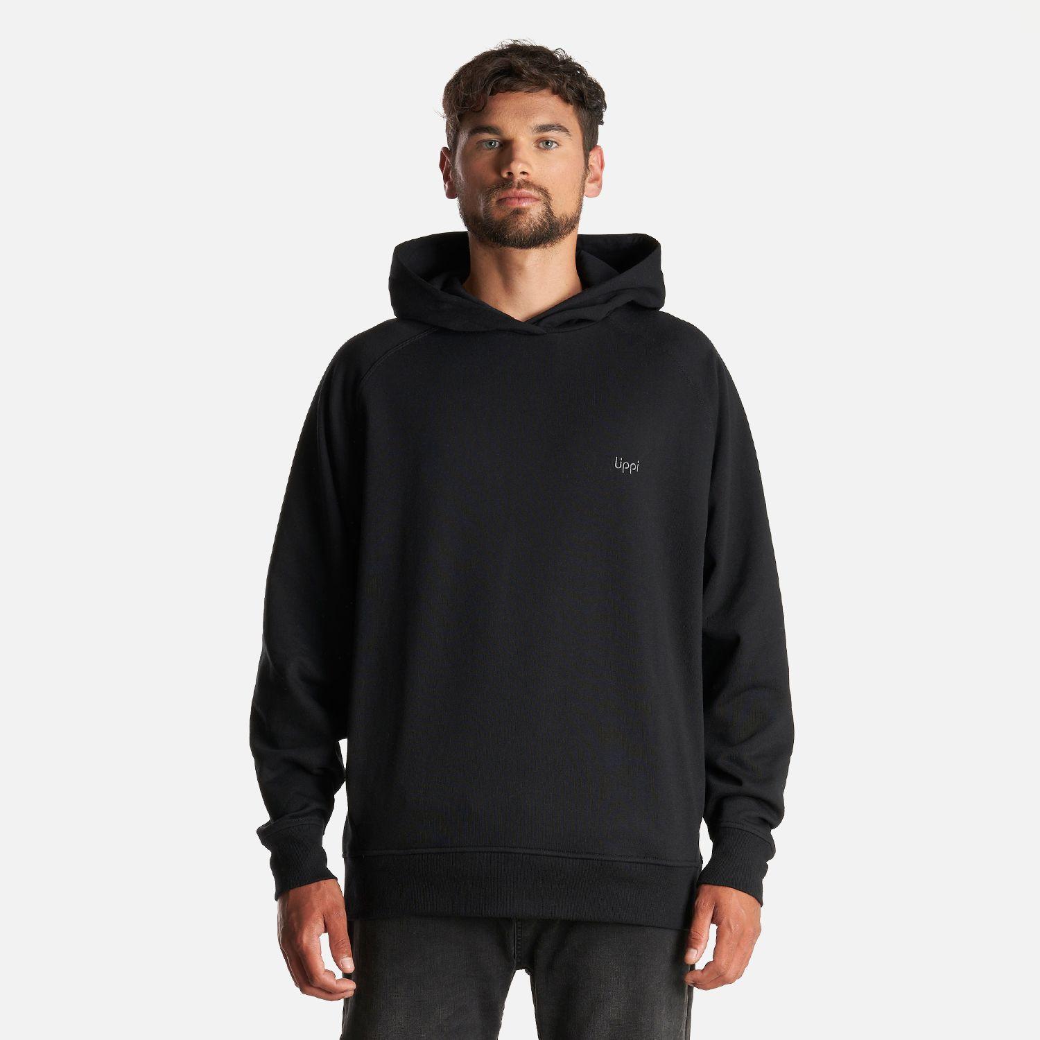 Poleron Hombre Ulmo Hoody Sweatshirt Negro Lippi-1