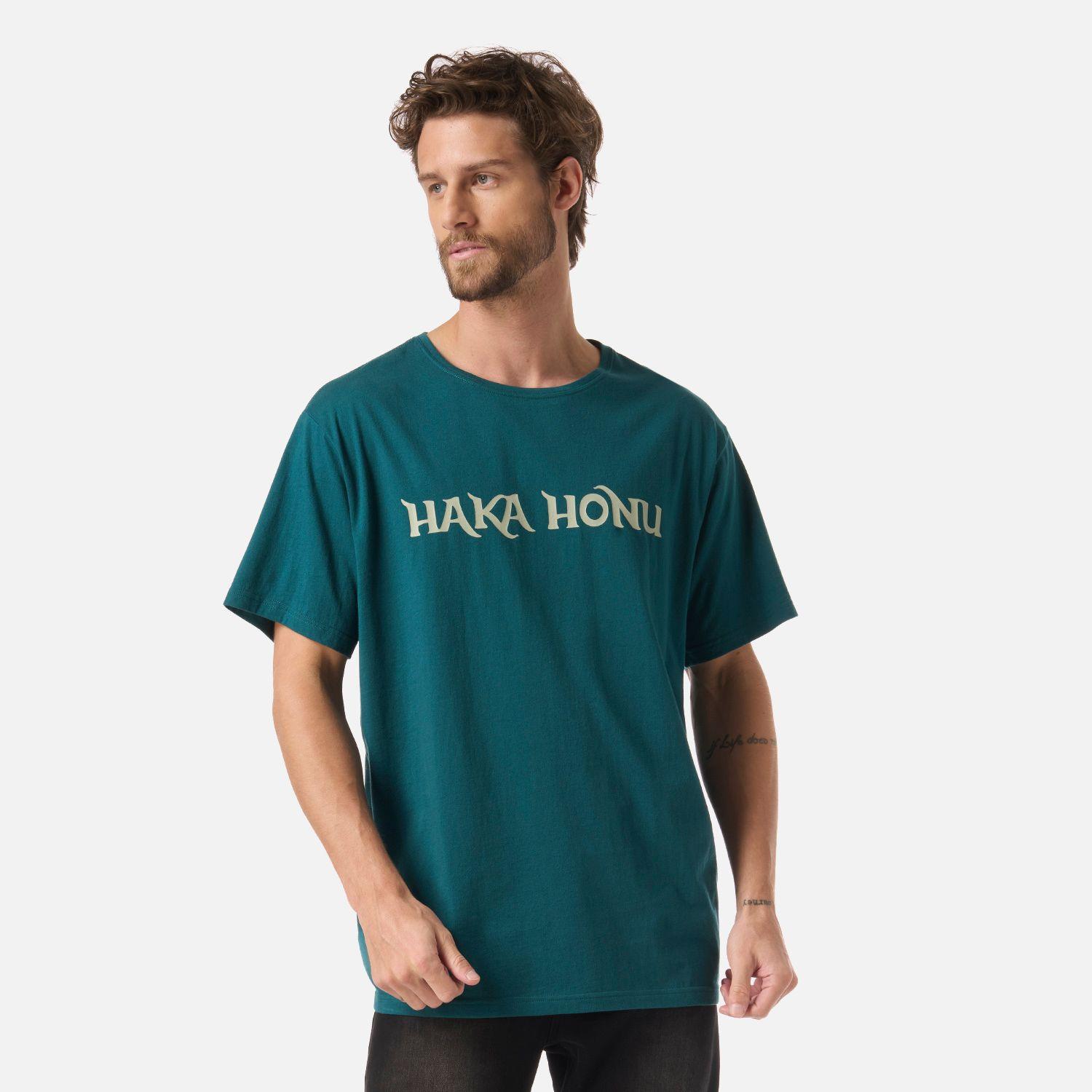 Polera Hombre Logo Petroleo Haka Honu V26-0