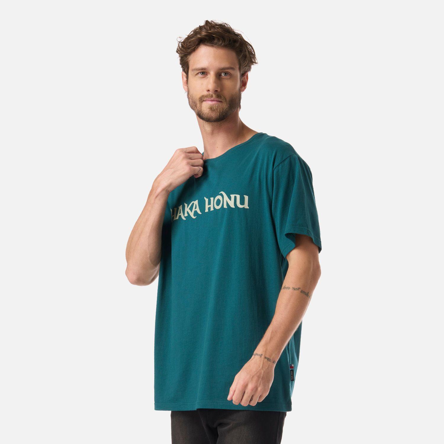 Polera Hombre Logo Petroleo Haka Honu V26-1